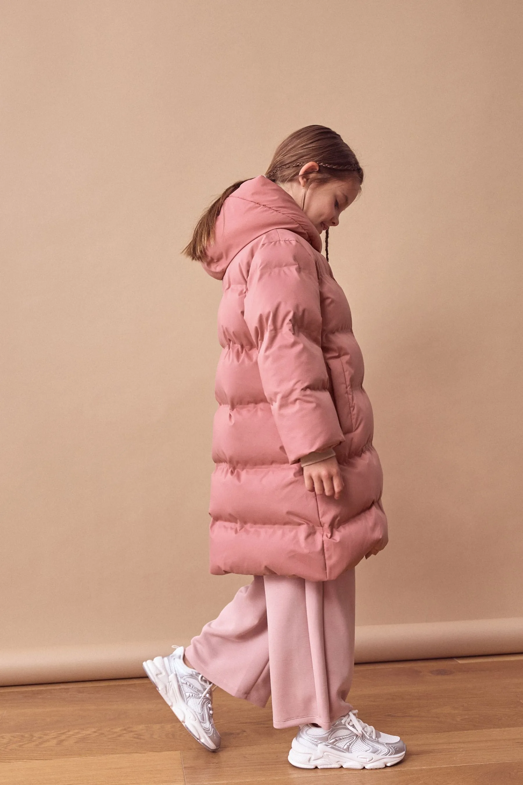 Cappotto imbottito con cappuccio termosaldato impermeabile (3-16anni)    