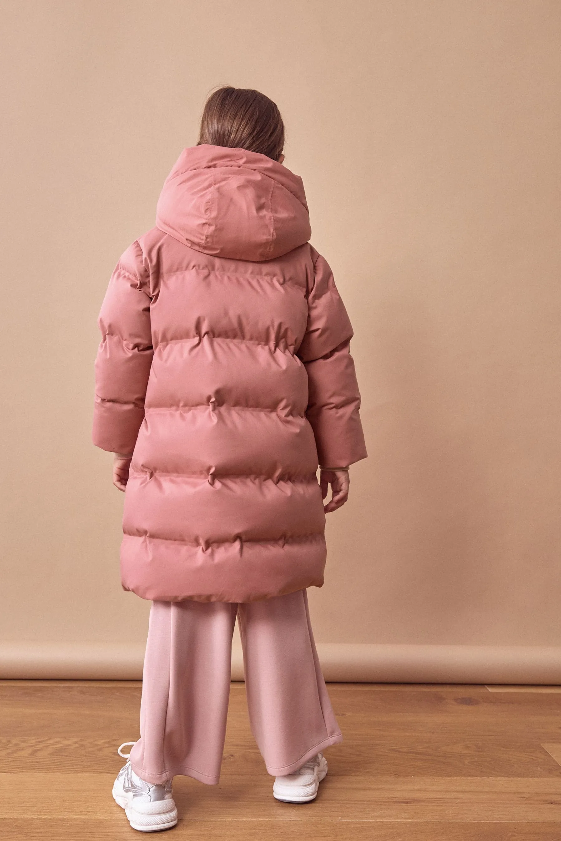 Cappotto imbottito con cappuccio termosaldato impermeabile (3-16anni)    