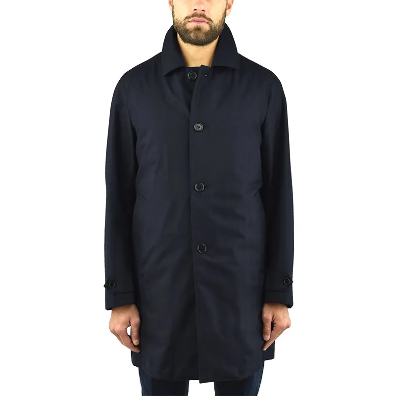 Cappotto Impermeabile ASPESI Perfetto in Lana Blu