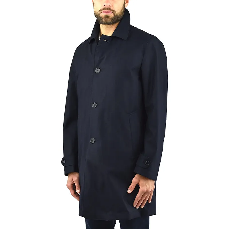 Cappotto Impermeabile ASPESI Perfetto in Lana Blu