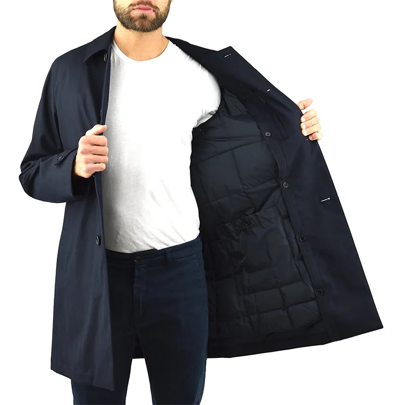 Cappotto Impermeabile ASPESI Perfetto in Lana Blu
