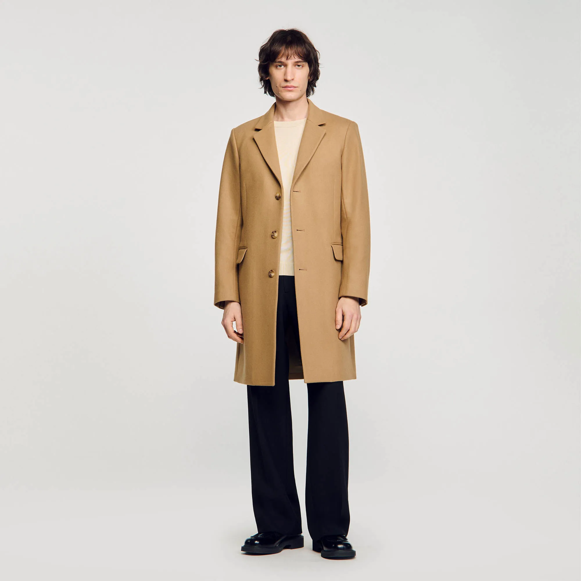 Cappotto in panno di lana
