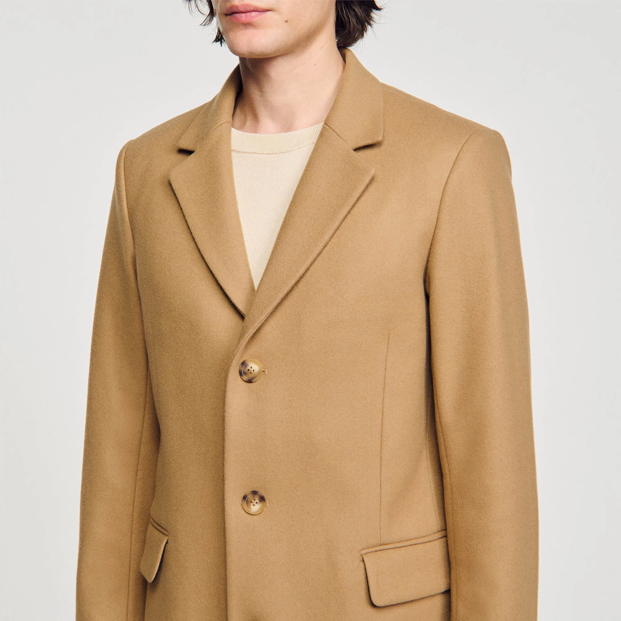 Cappotto in panno di lana
