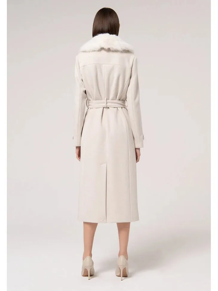 CAPPOTTO LUNGO DOPPIOPETTO COLLO PELLICC