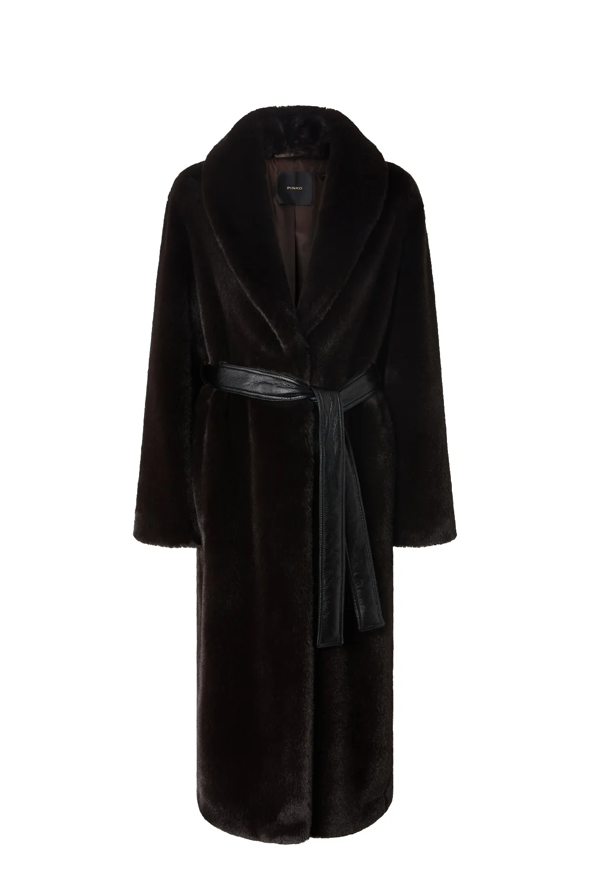 Cappotto Lungo Effetto Pelliccia PINKO donna