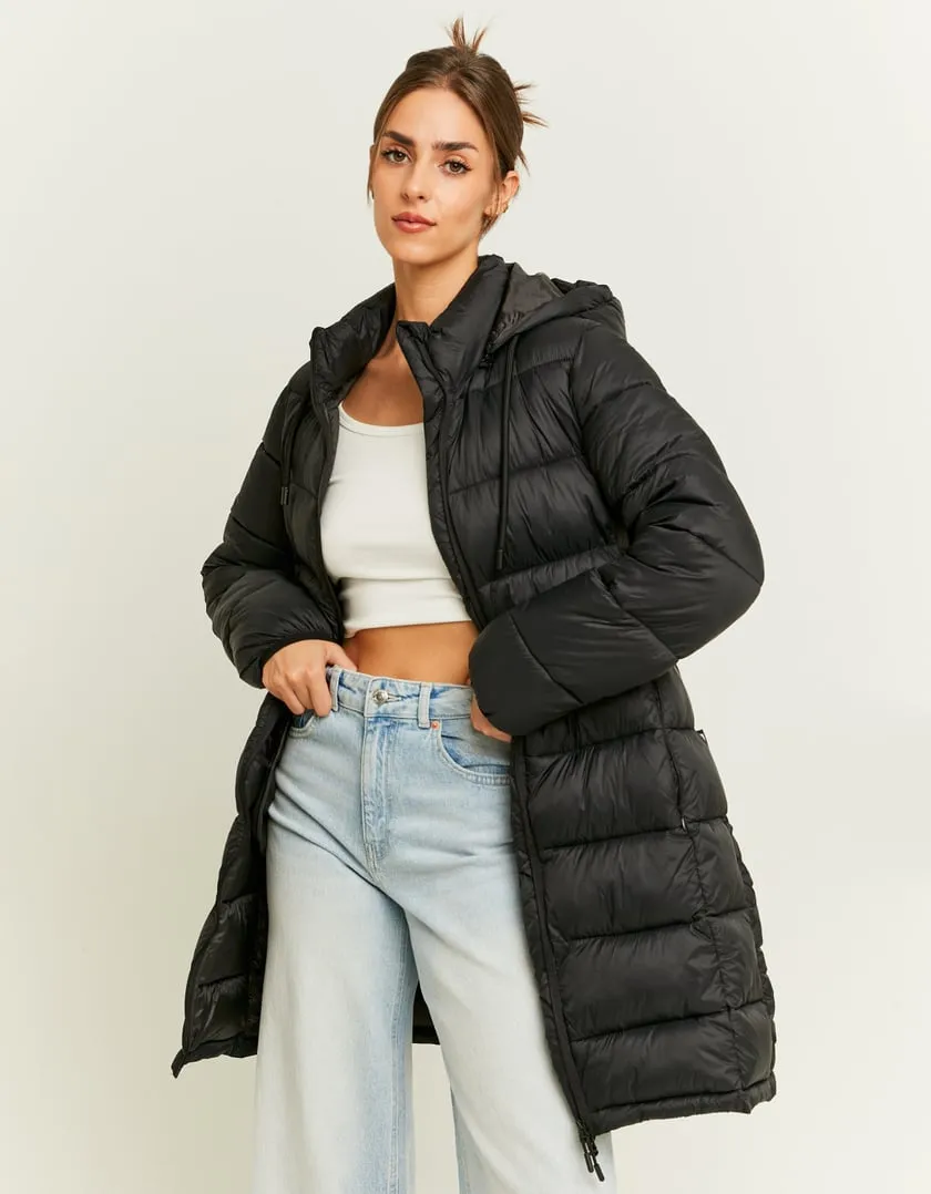 Cappotto Lungo Imbottito Nero  