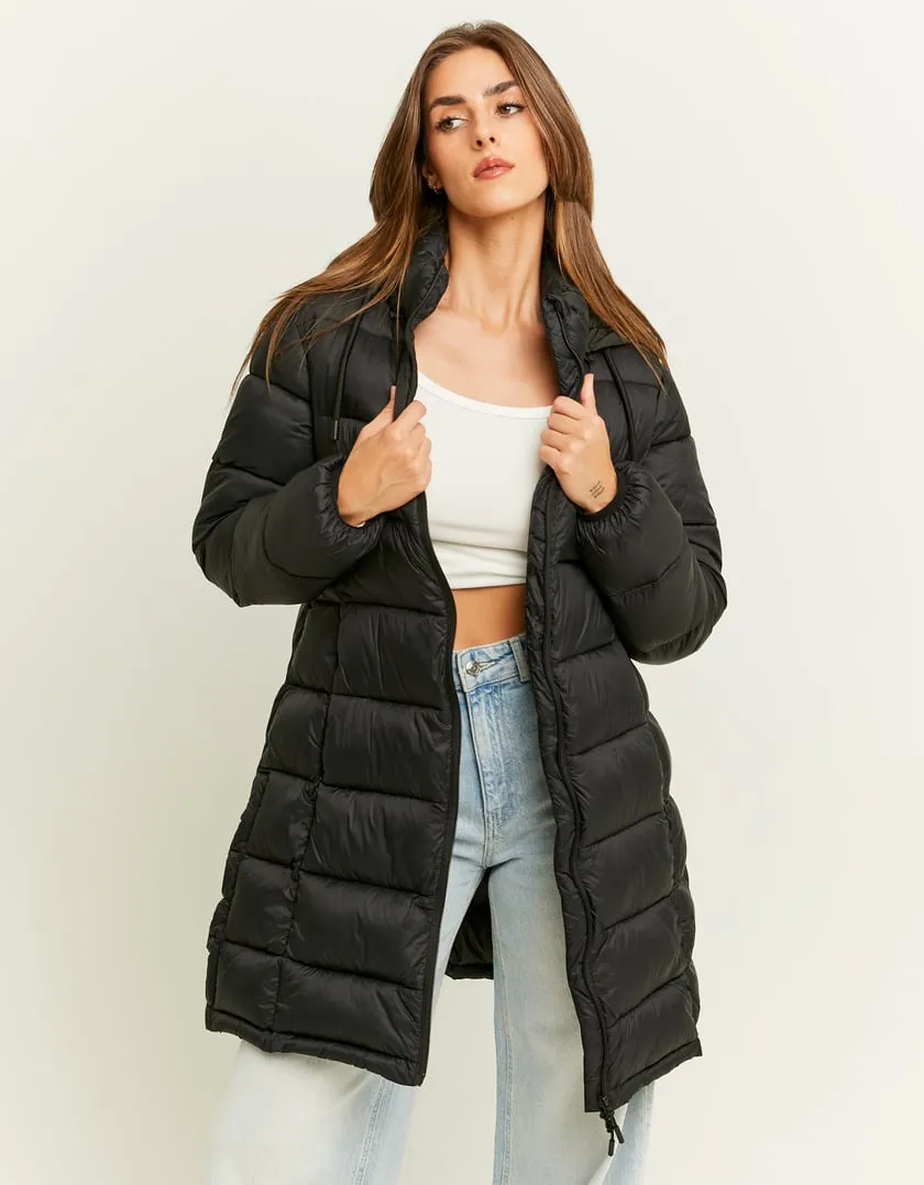 Cappotto Lungo Imbottito Nero  