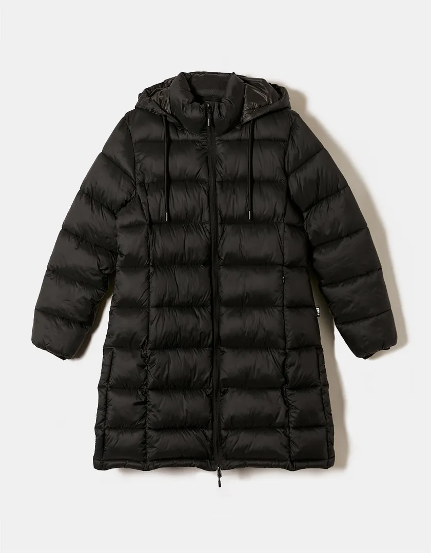 Cappotto Lungo Imbottito Nero  