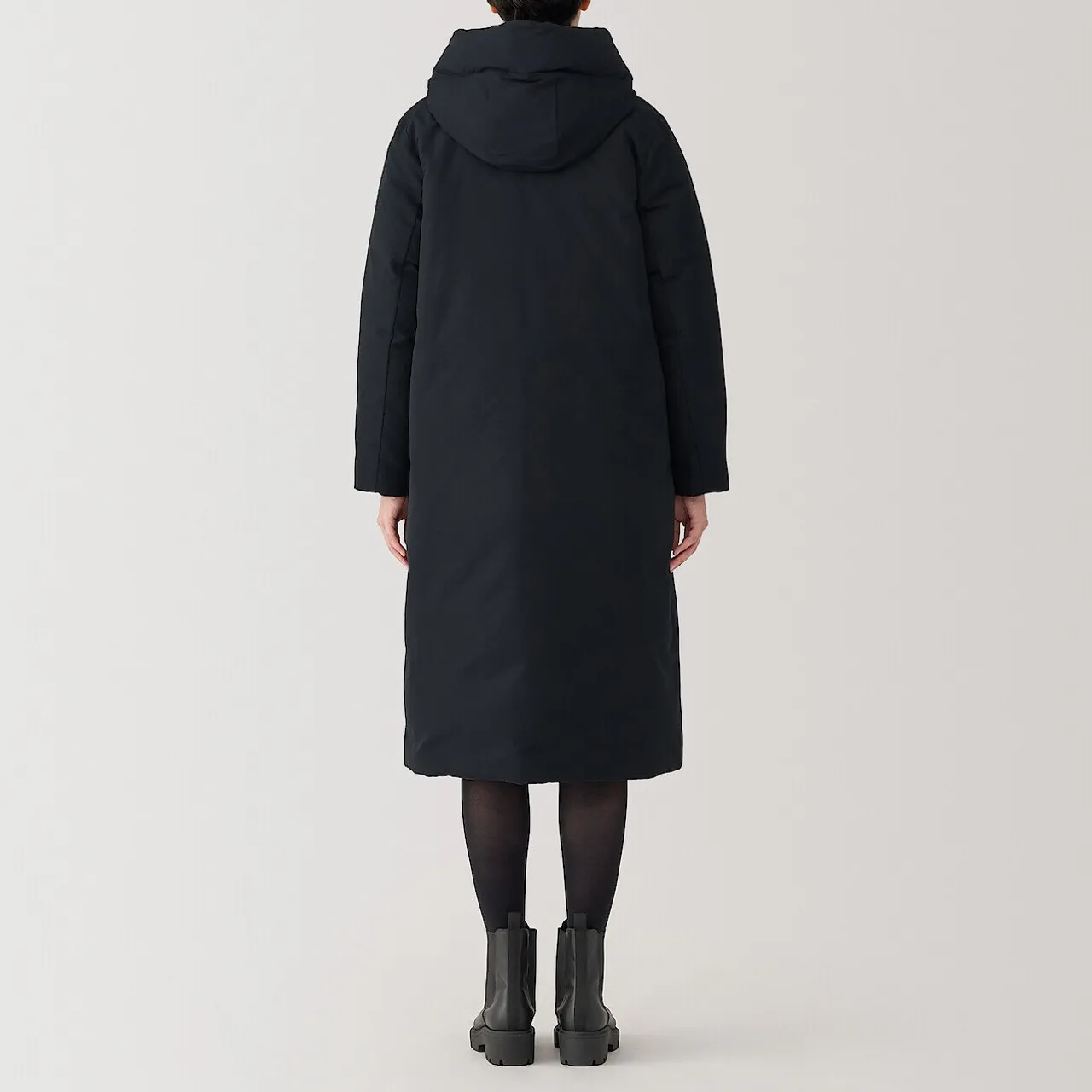 Cappotto lungo in piuma d'oca idrorepellente da donna