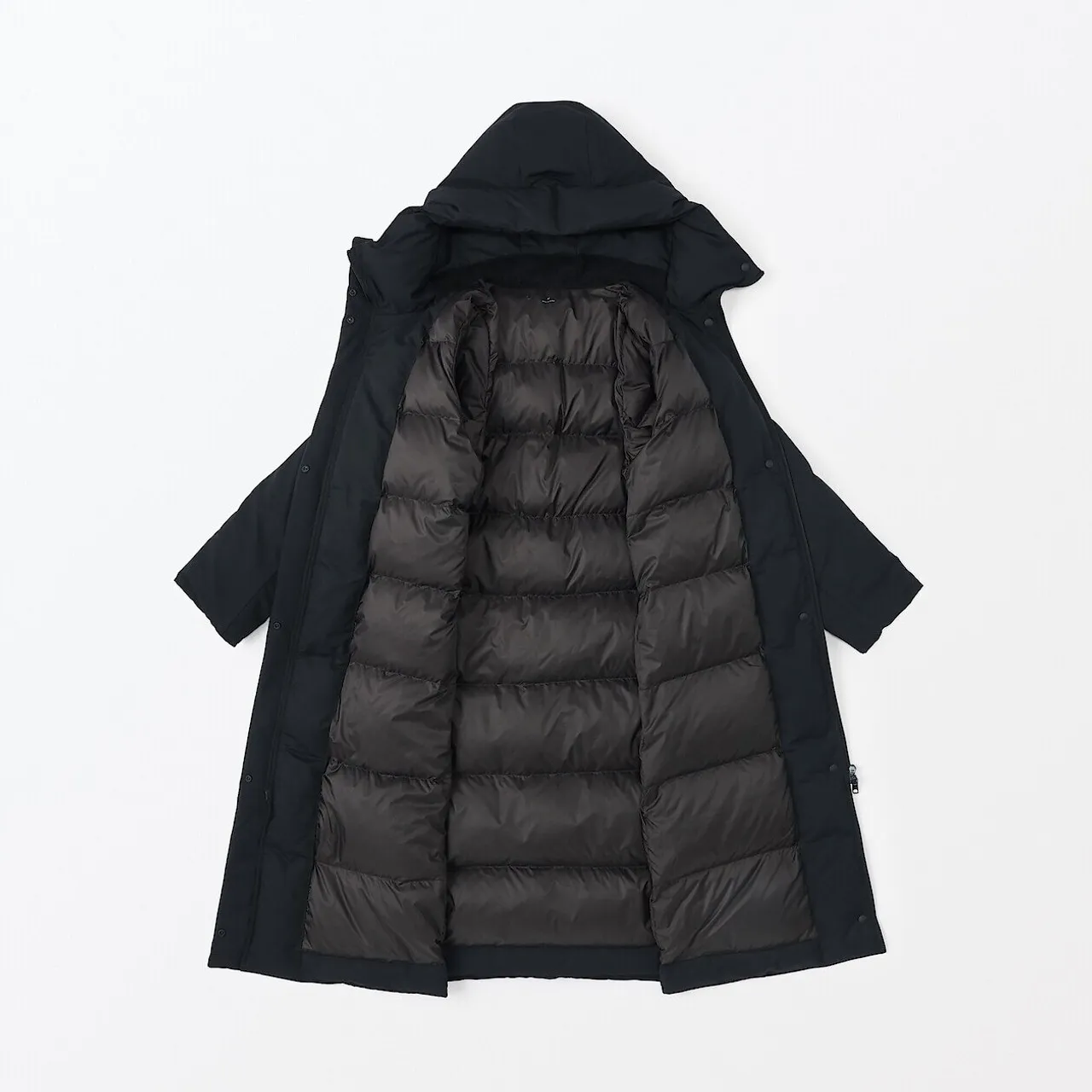 Cappotto lungo in piuma d'oca idrorepellente da donna
