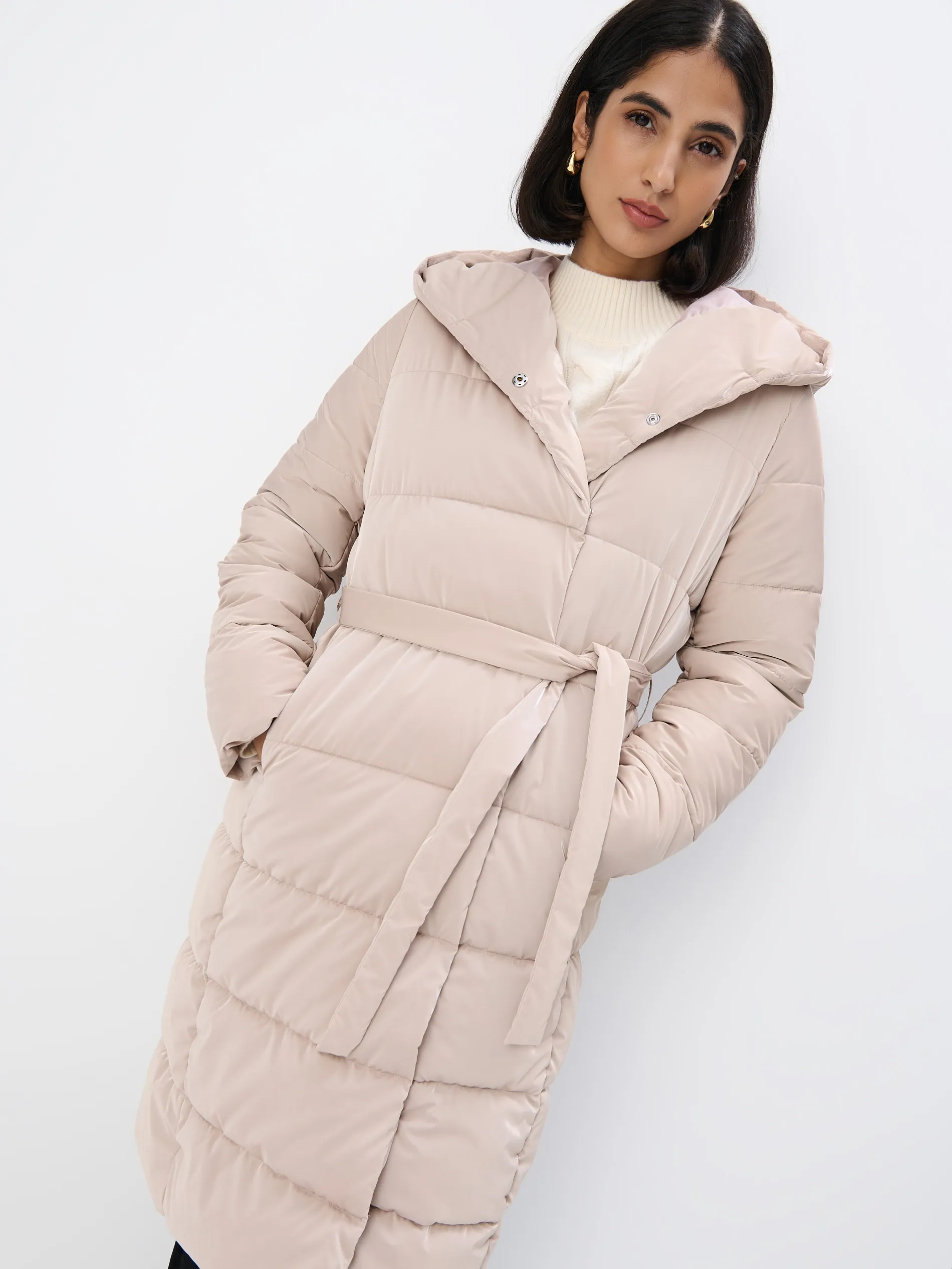 Cappotto lungo trapuntato