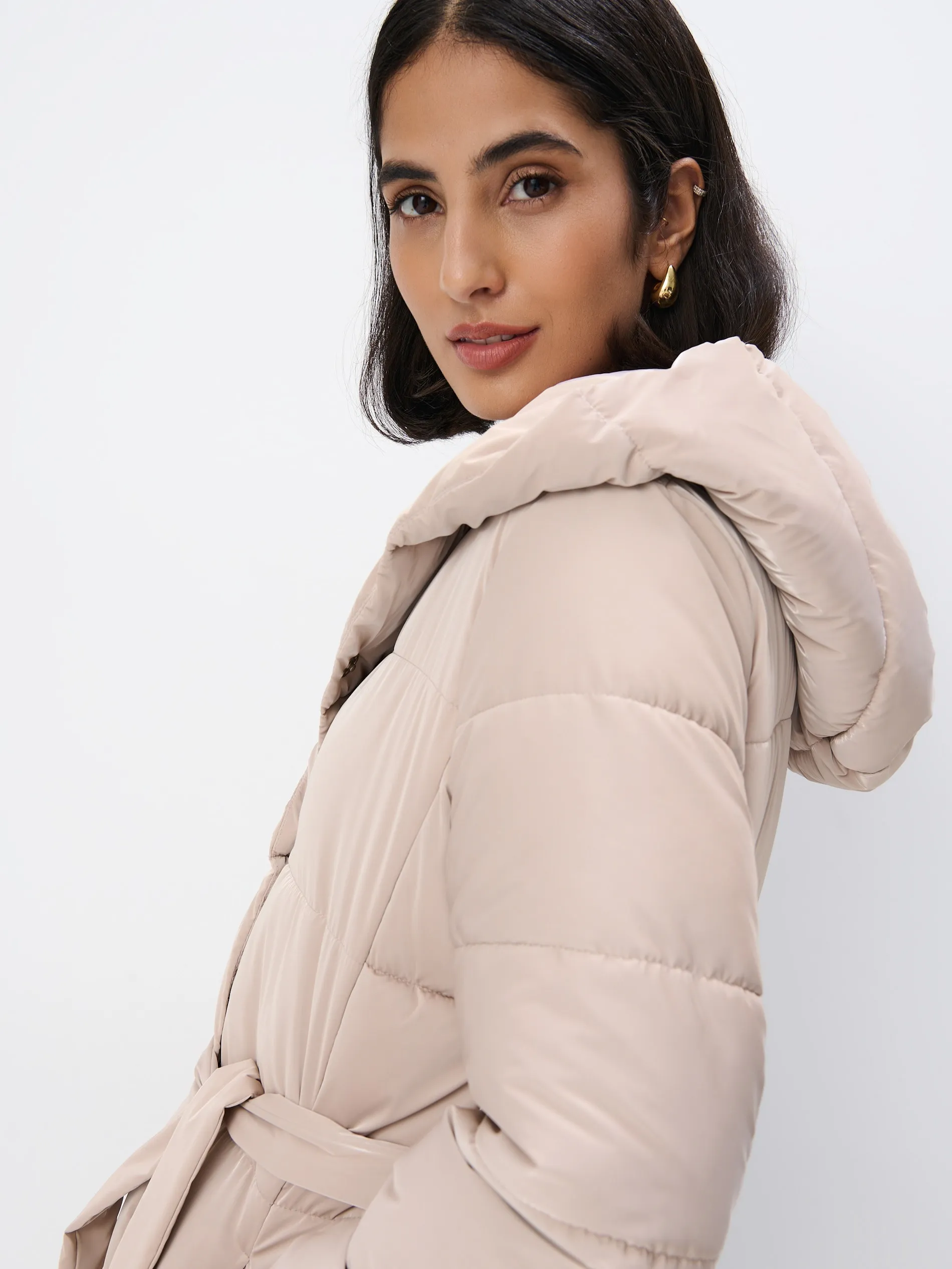 Cappotto lungo trapuntato