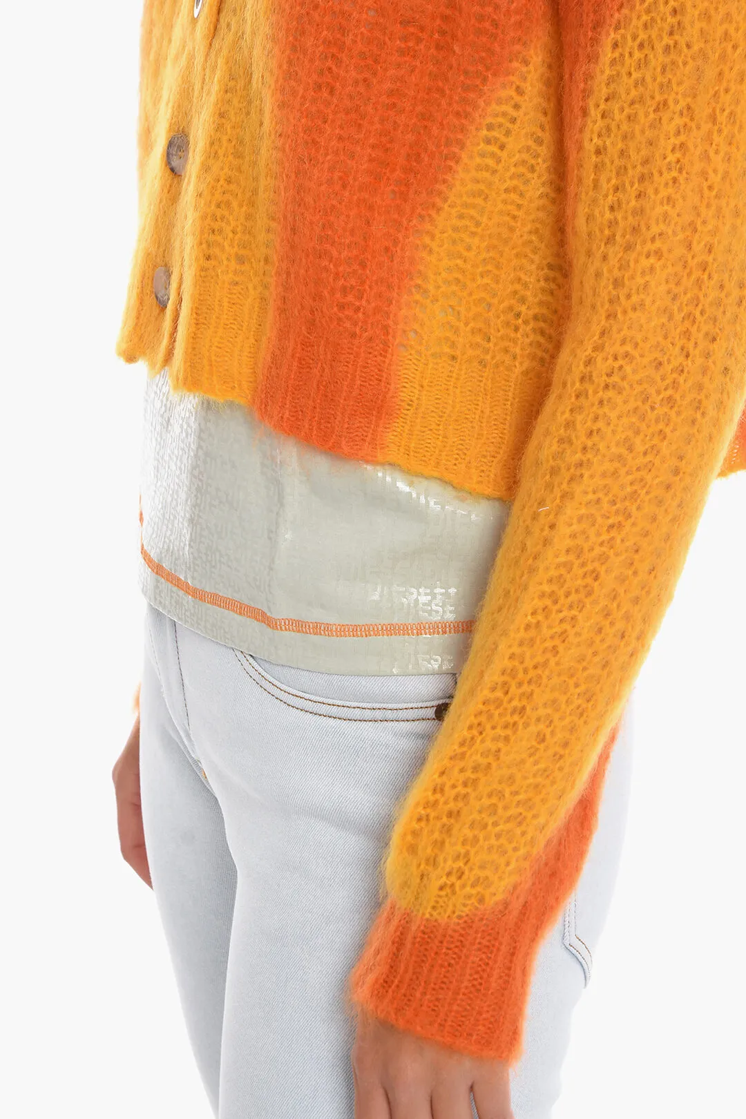 Cardigan Crop M-ILLY Bicolore 