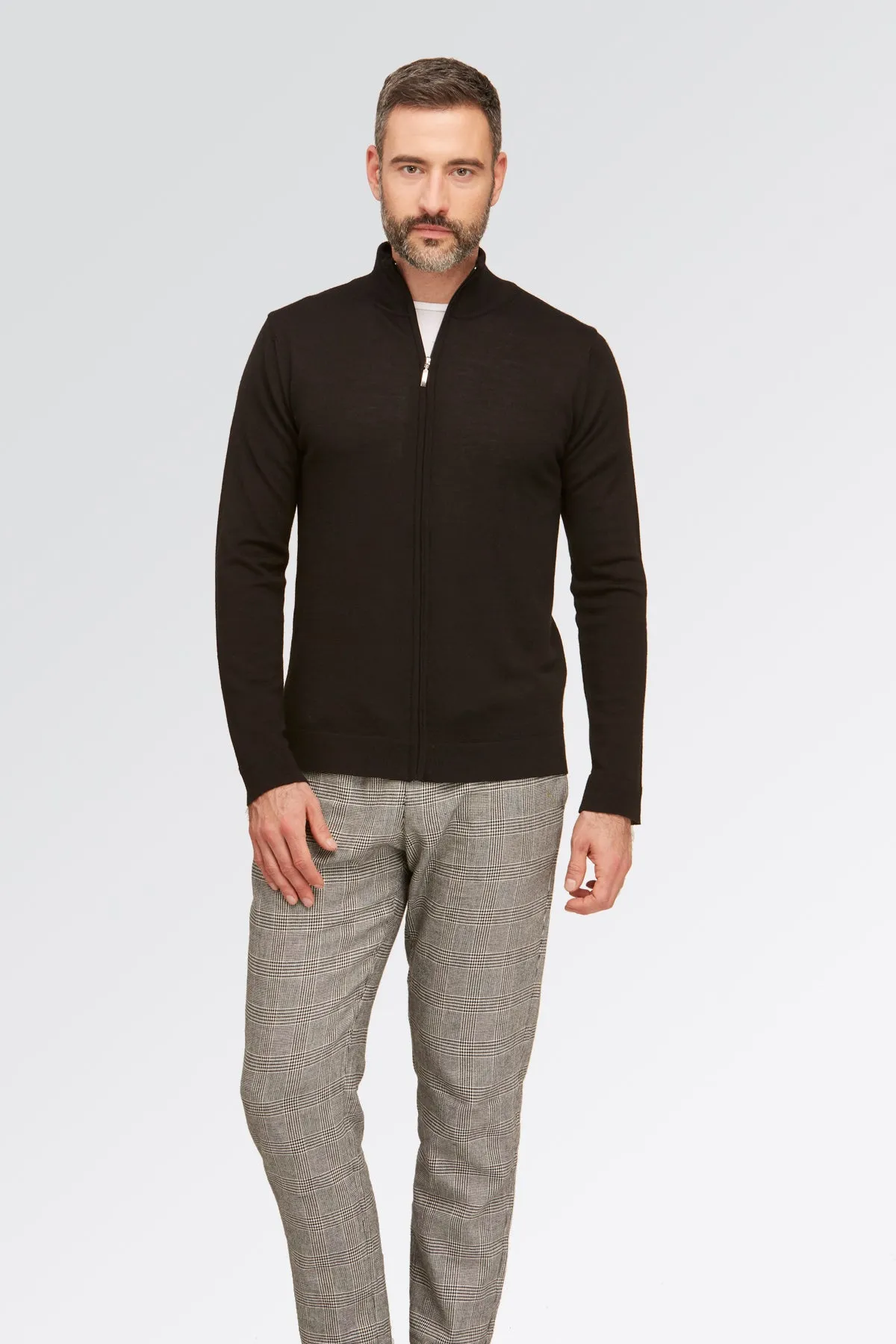 Cardigan in maglia con ZIP lunga Autunno/Inverno da Uomo | Brunella Gori