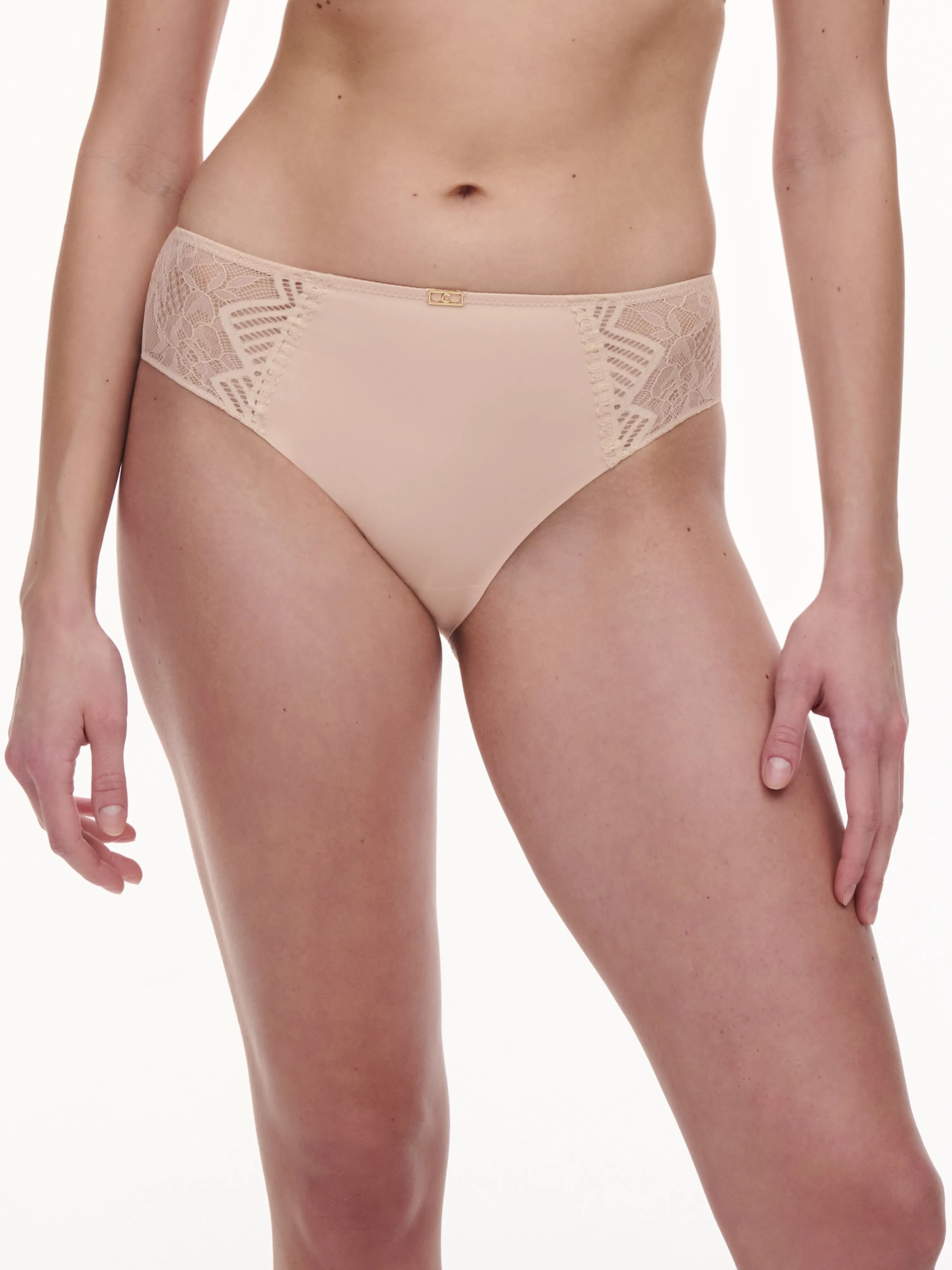  CHANTELLE   ORIGINS - Culotte taille haute en dentelle | Beige