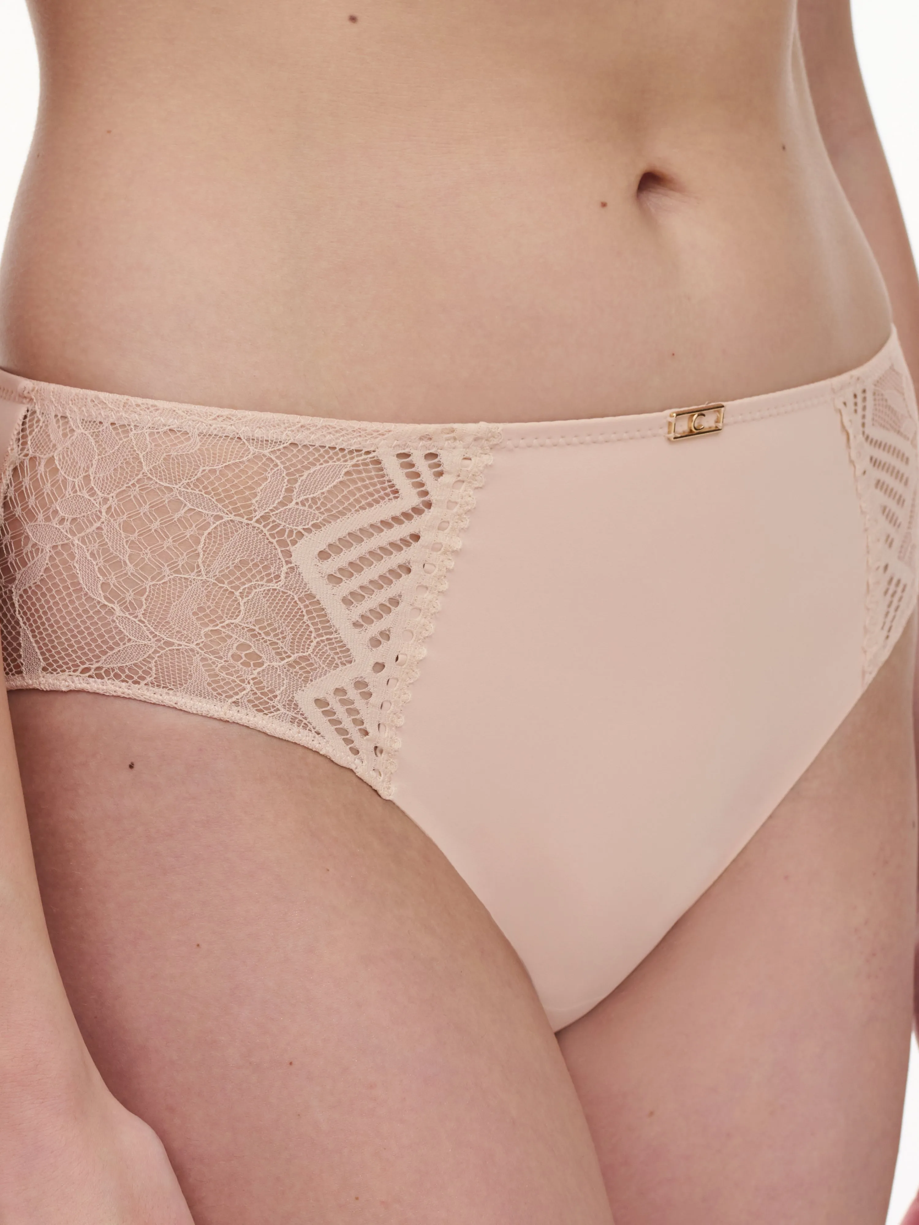 CHANTELLE   ORIGINS - Culotte taille haute en dentelle | Beige