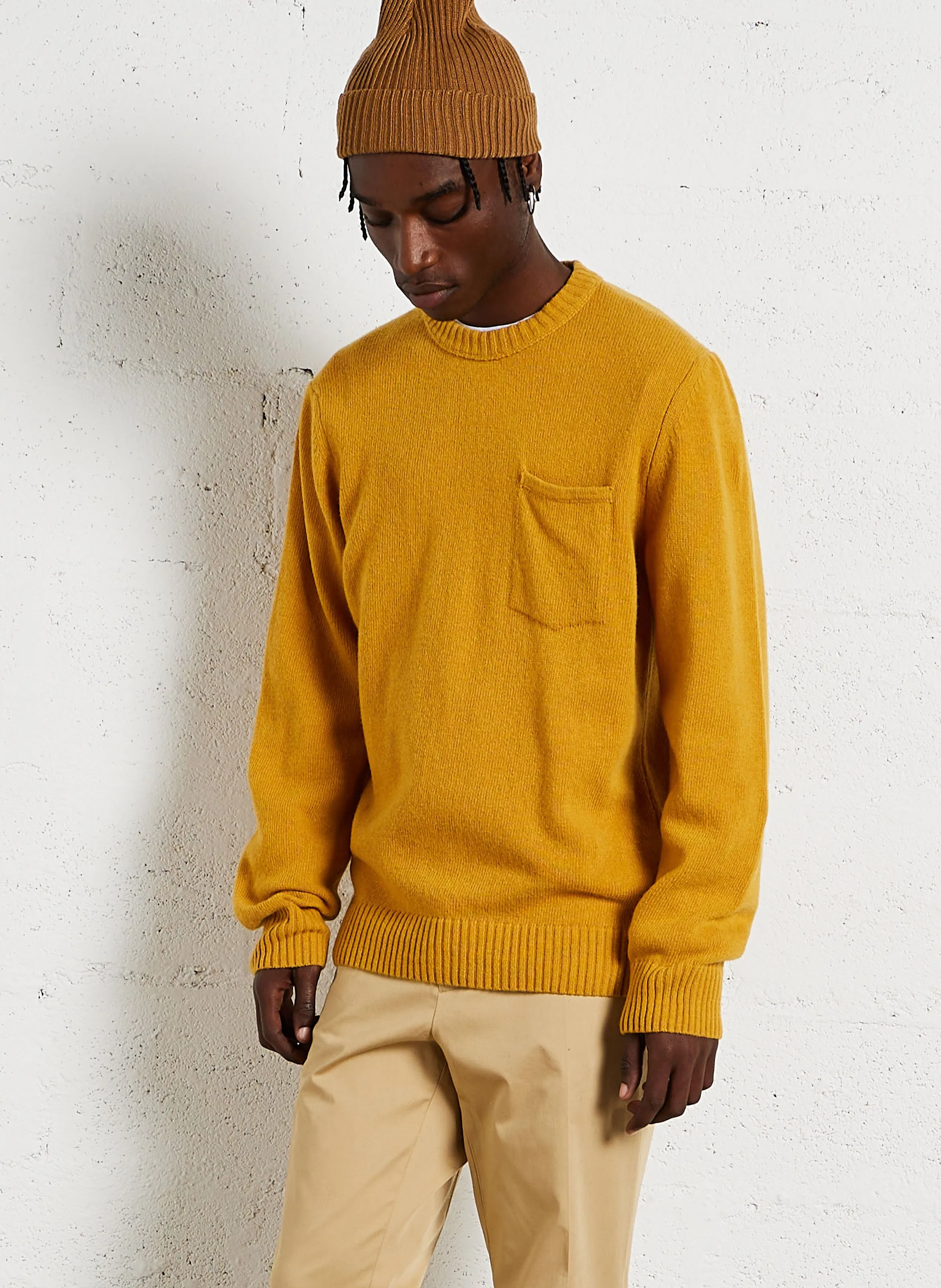  CHEVIGNON   POCKET - Maglione dritto scollo tondo in misto lana | Arancione