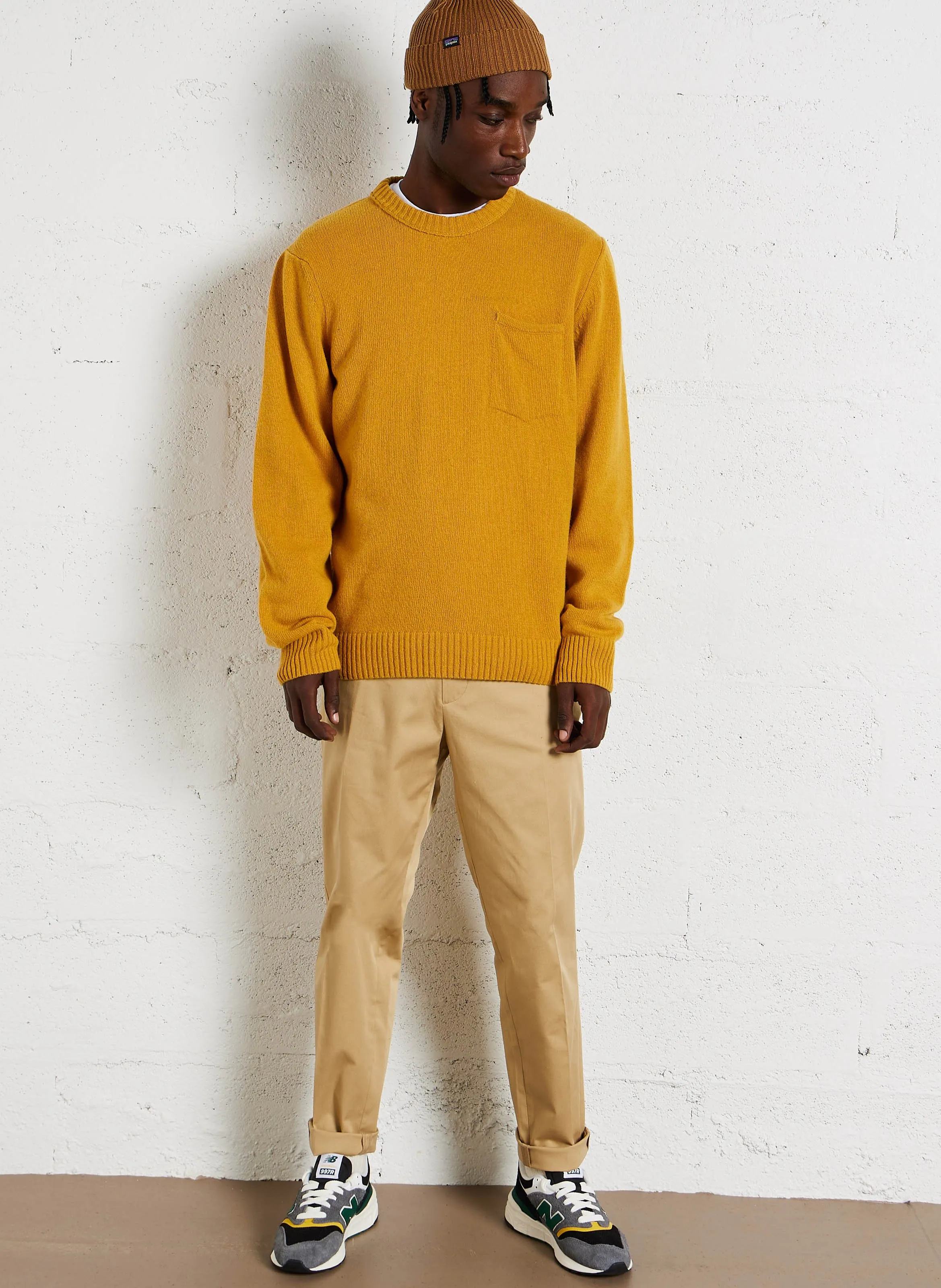  CHEVIGNON   POCKET - Maglione dritto scollo tondo in misto lana | Arancione