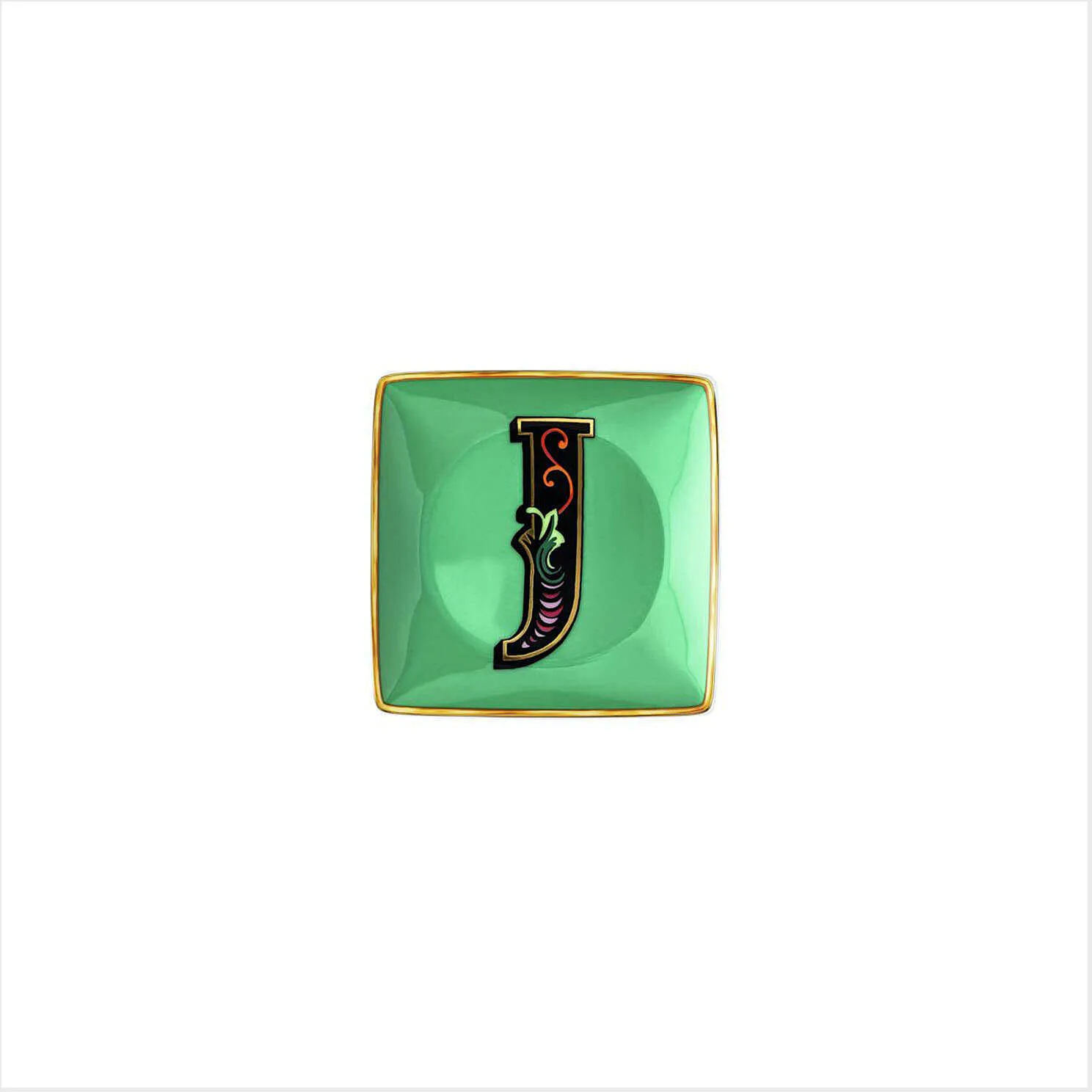 Ciotola Versace Versace Alphabet colore Verde, Fantasia