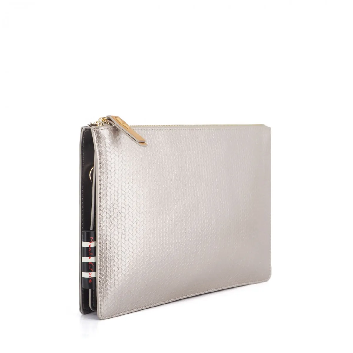 Clutch Federica Senape, Grigio