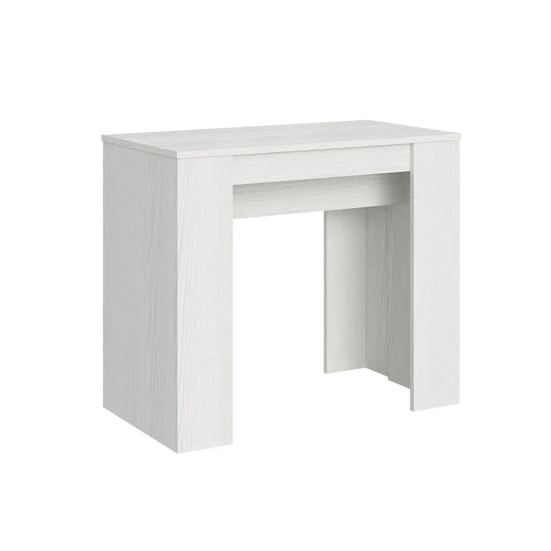 Consolle allungabili Consolle allungabile Basic 48/204, bianco frassino