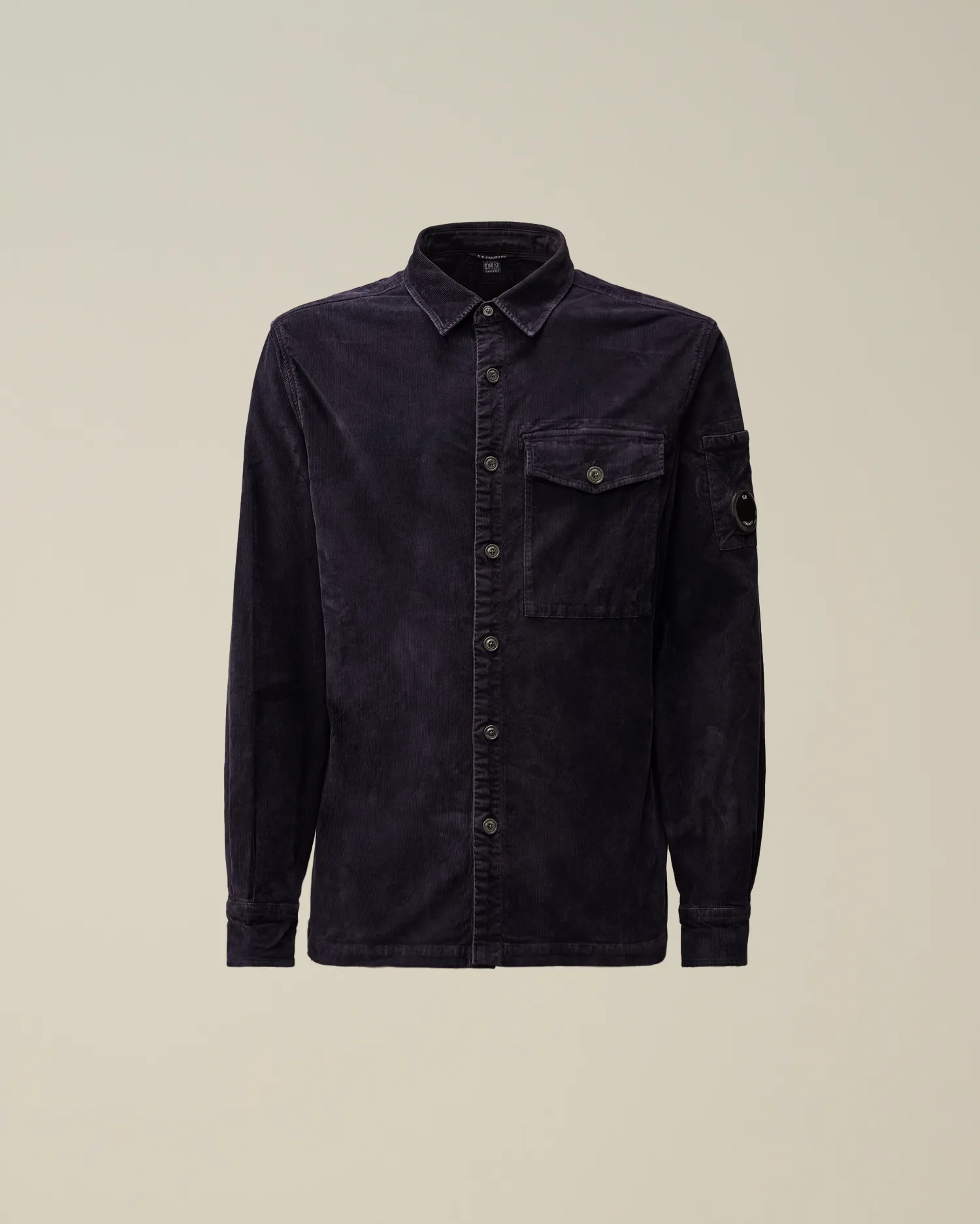 Corduroy Lens Buttoned Shirt