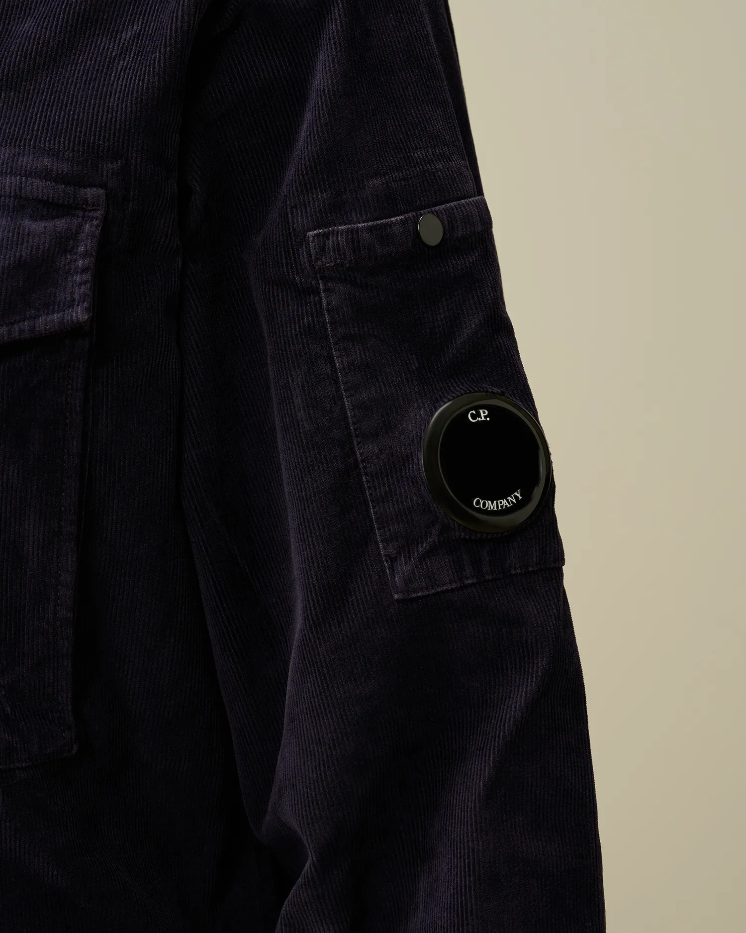 Corduroy Lens Buttoned Shirt