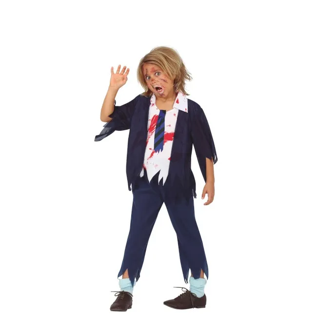 Costume da studente zombie in uniforme per bambini