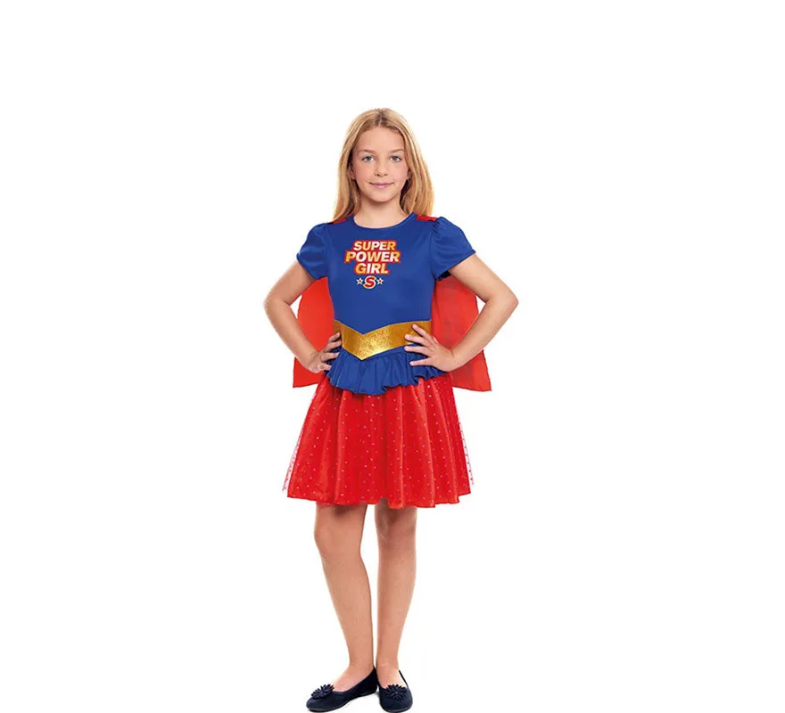 Costume da super eroina kryptoniana per bambina