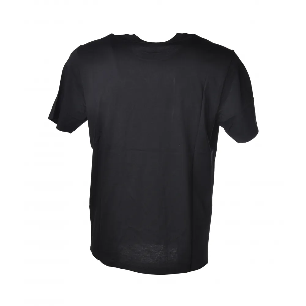C.P. Company - T-Shirt Girocollo con Logo - Blu - Luxury Exclusive Collection