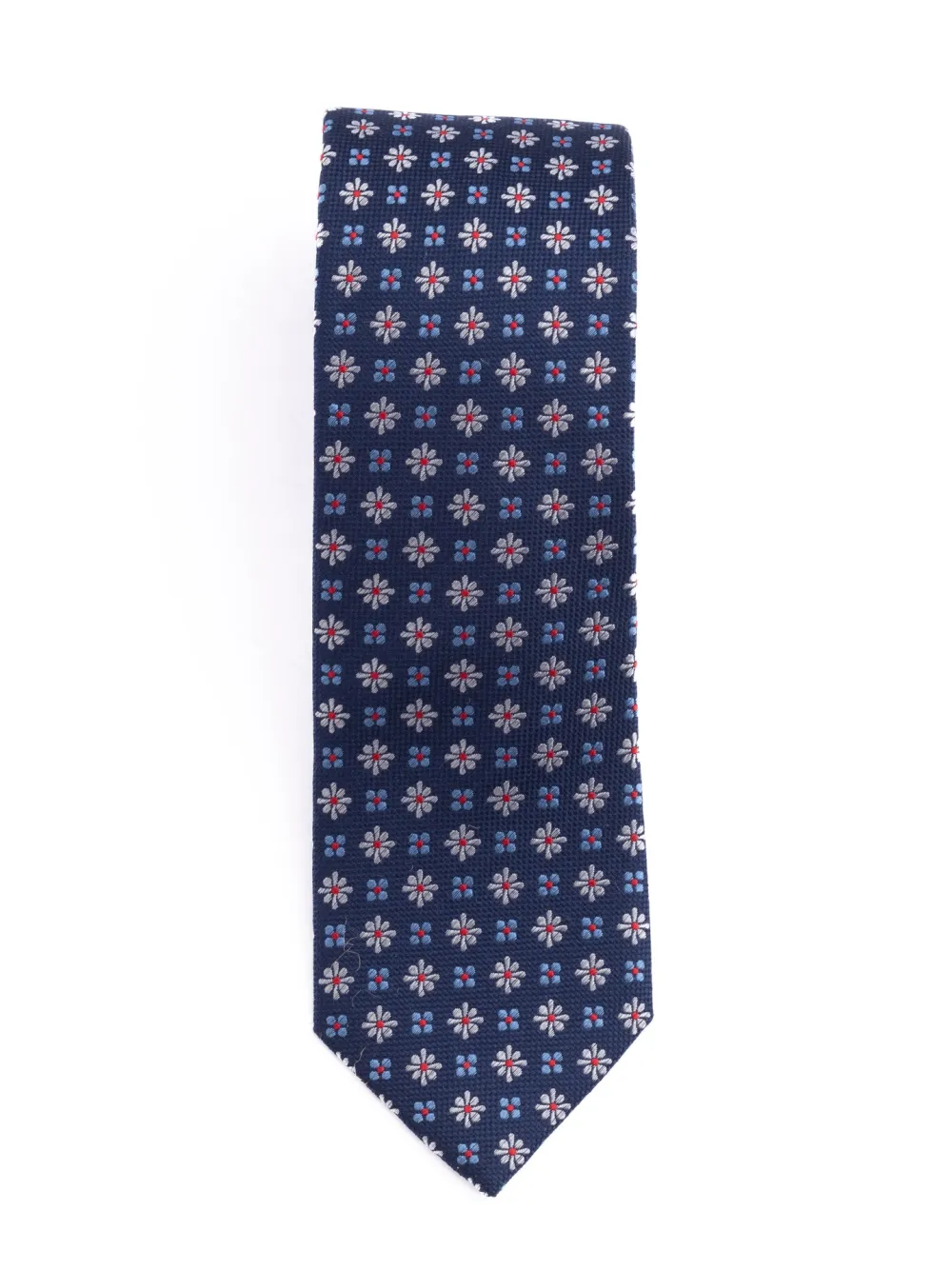 Cravatta uomo in seta con disegno multi fiore