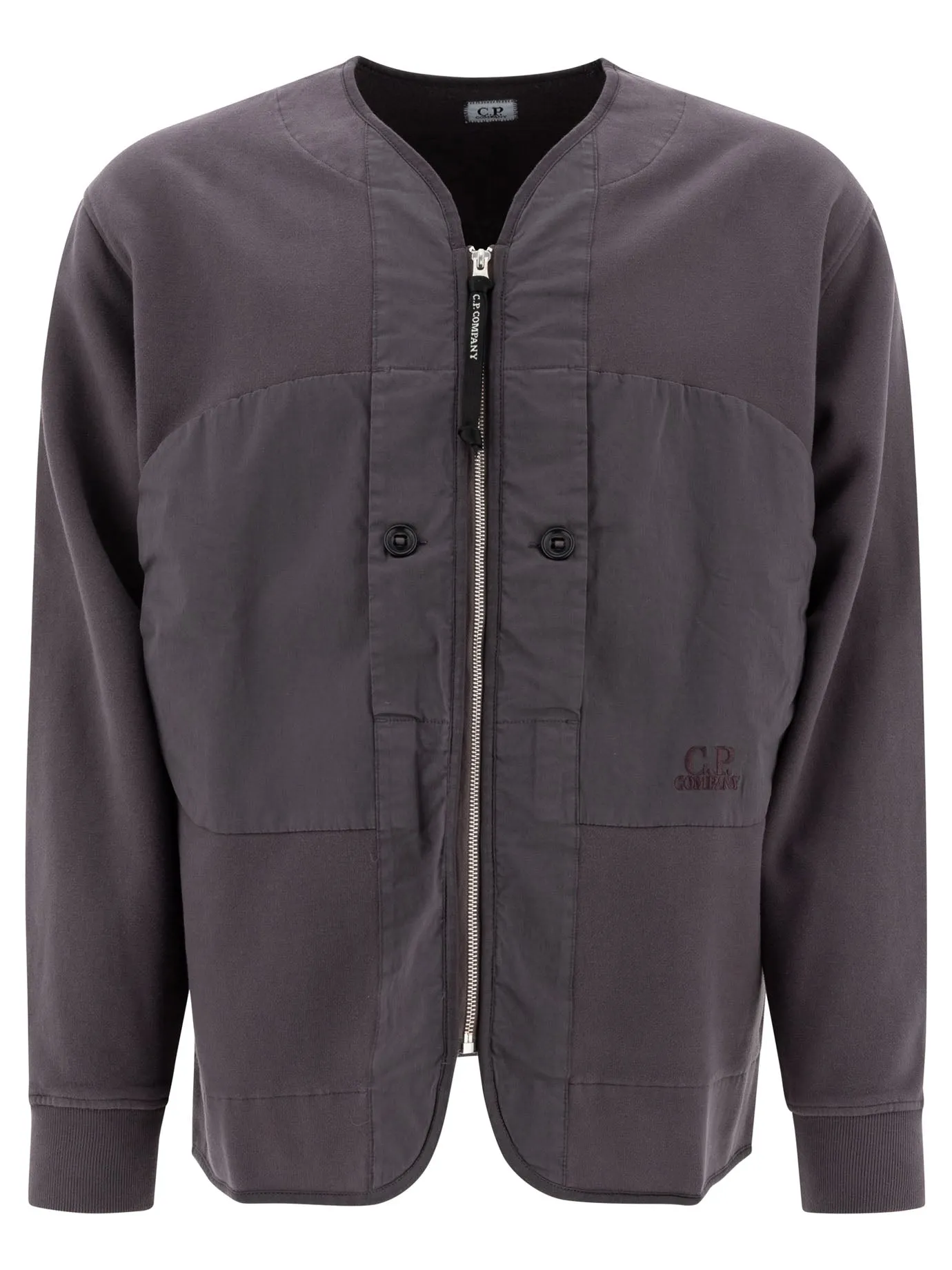 Diagonal Fleece Sweatshirts Marrone