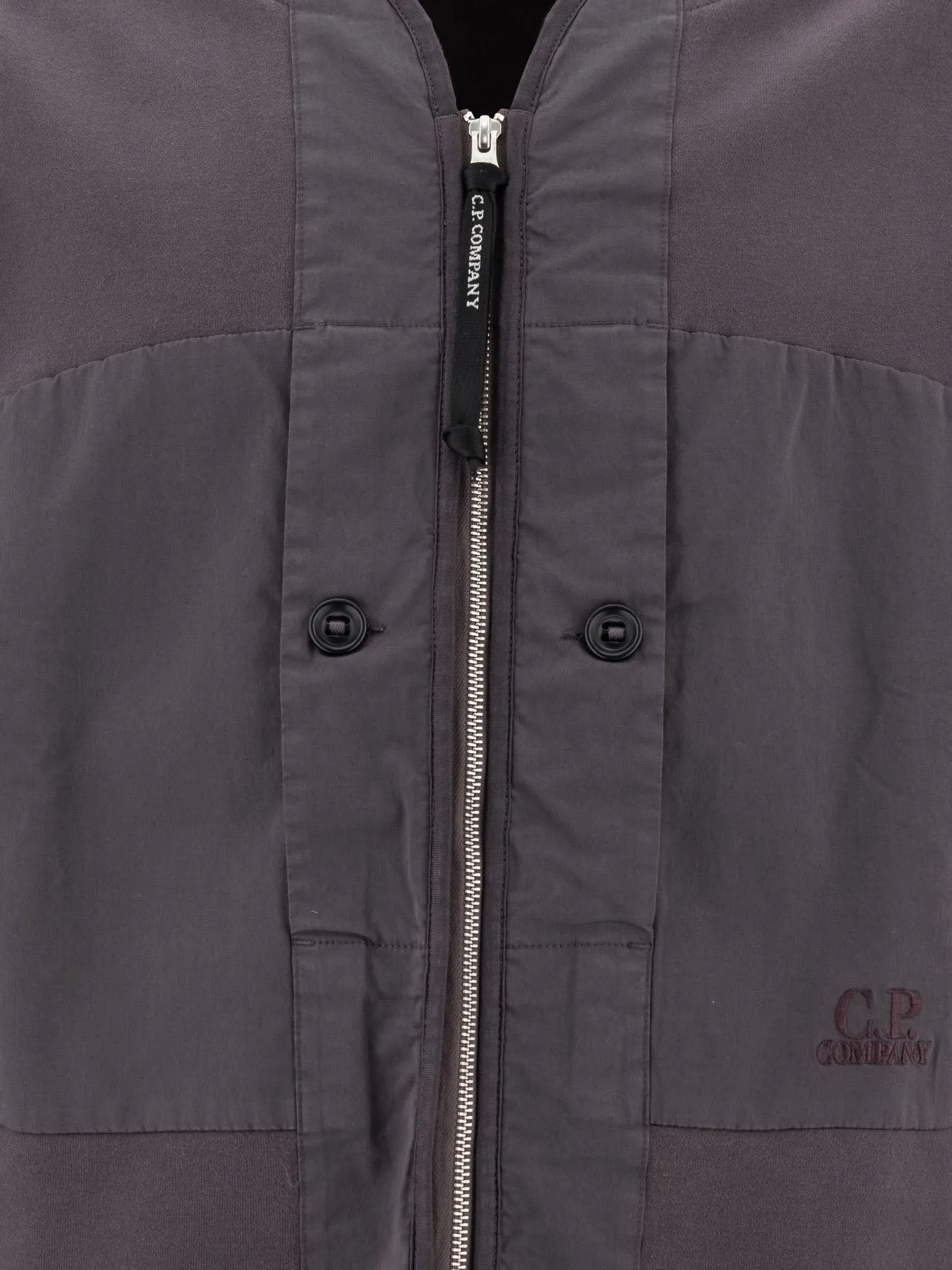 Diagonal Fleece Sweatshirts Marrone