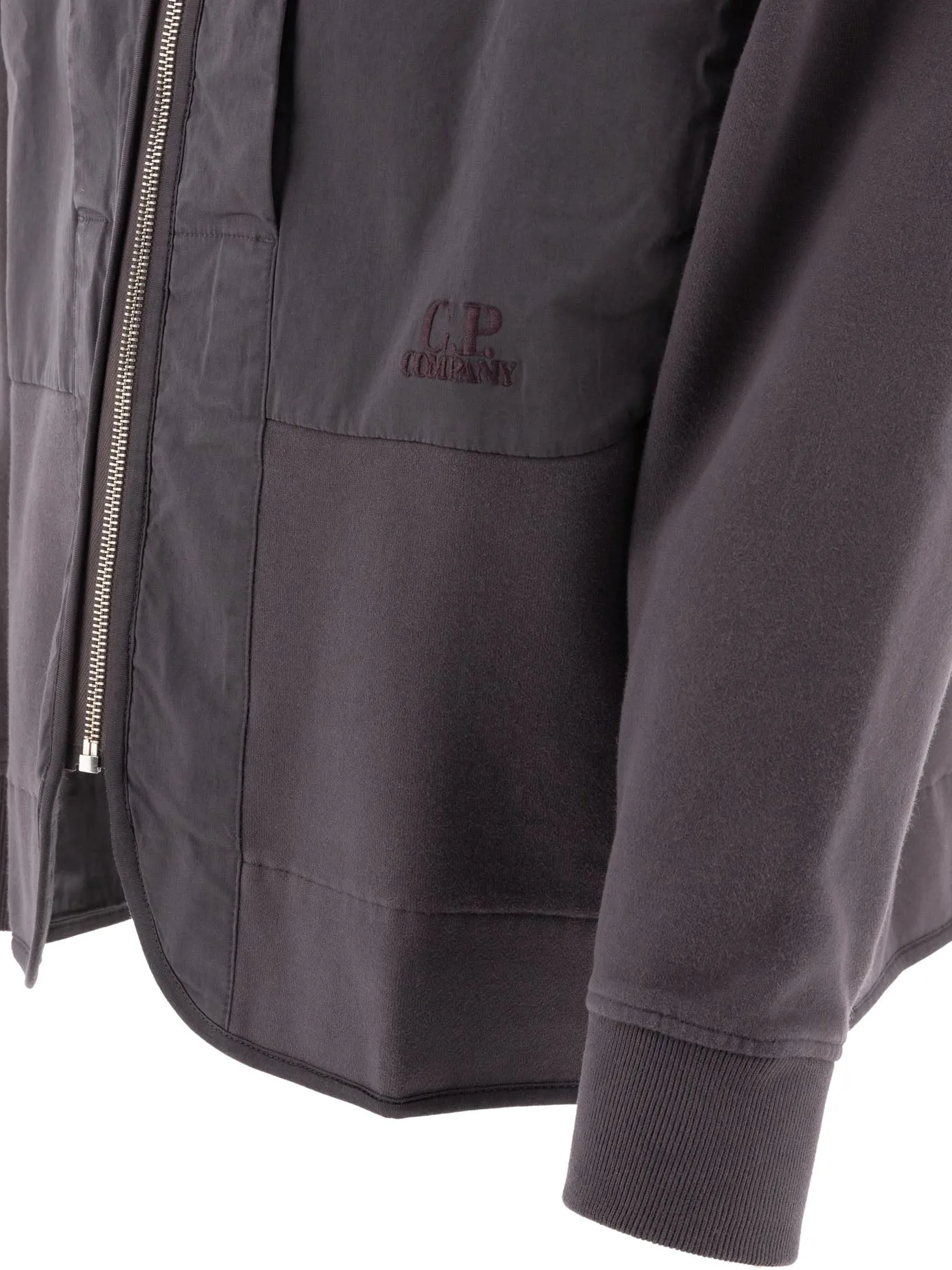 Diagonal Fleece Sweatshirts Marrone