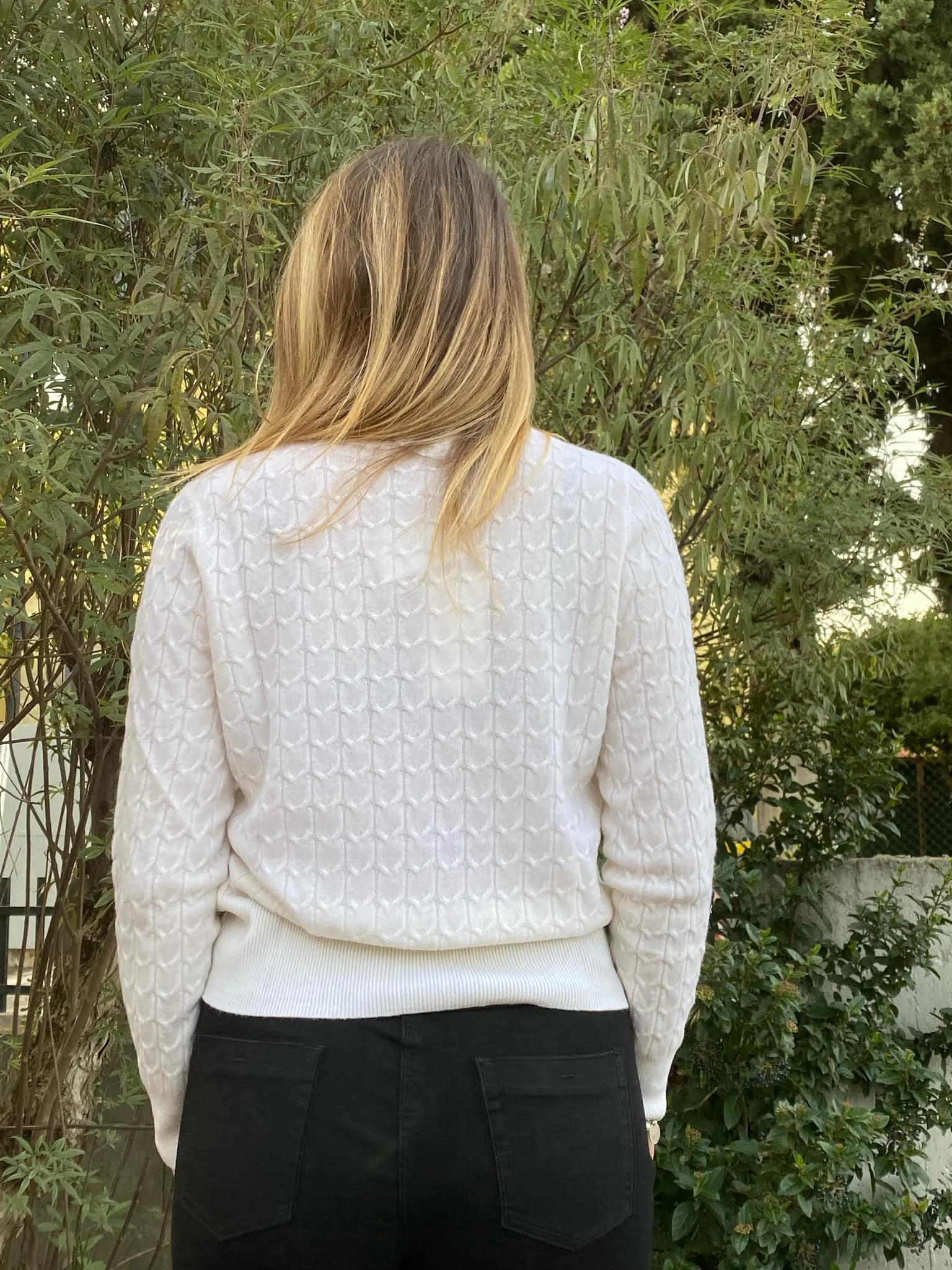 DIANA GALLESI maglia donna girocollo a trecce in lana M638J004327N