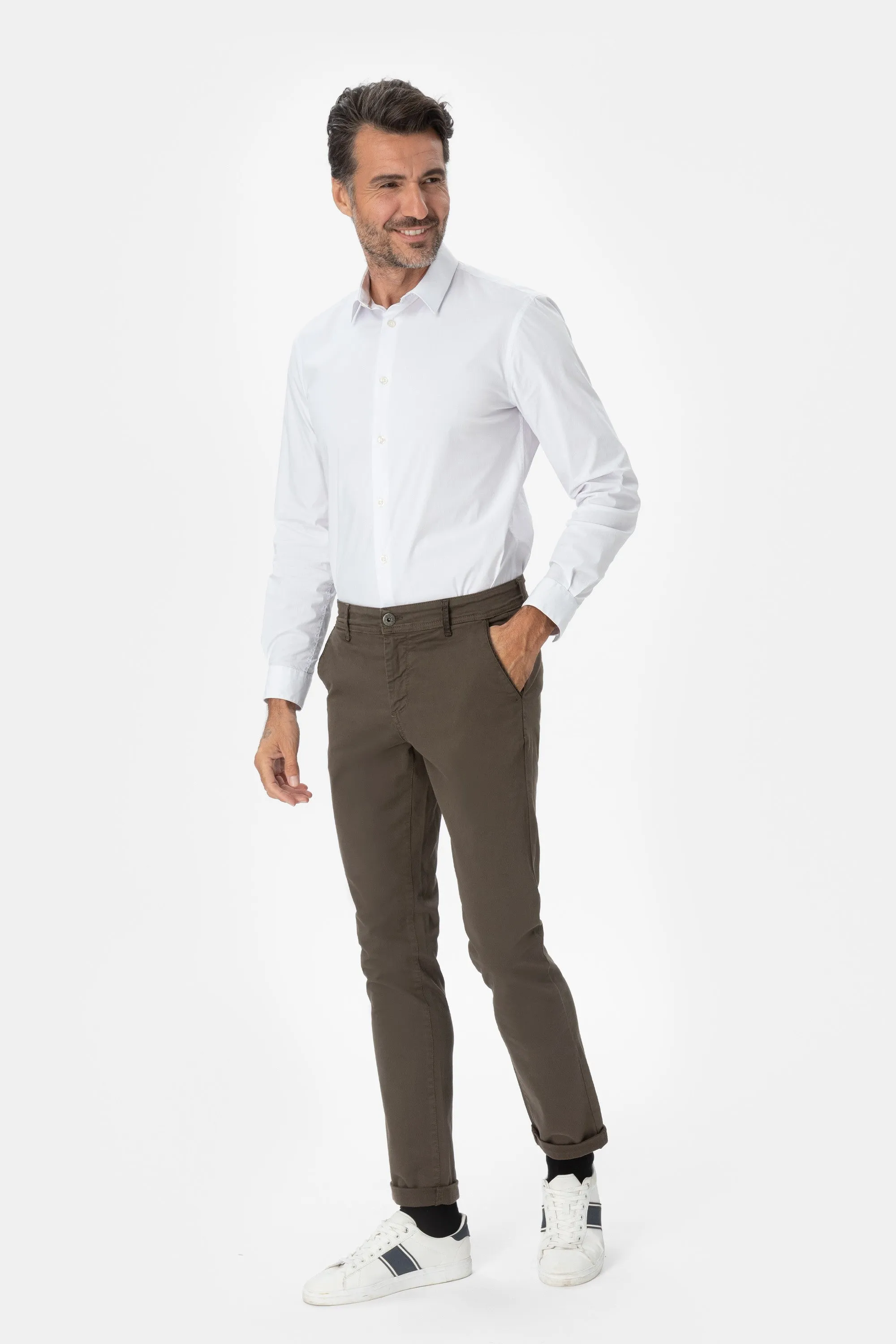 Dirk Dnt Pantalone chinos in cotone