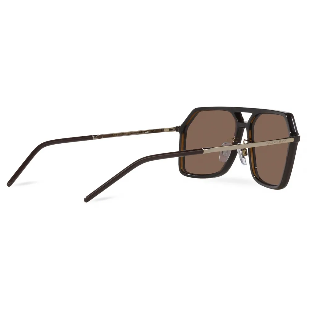 Dolce & Gabbana - Occhiale da Sole DG Intermix - Marrone - Dolce & Gabbana Eyewear