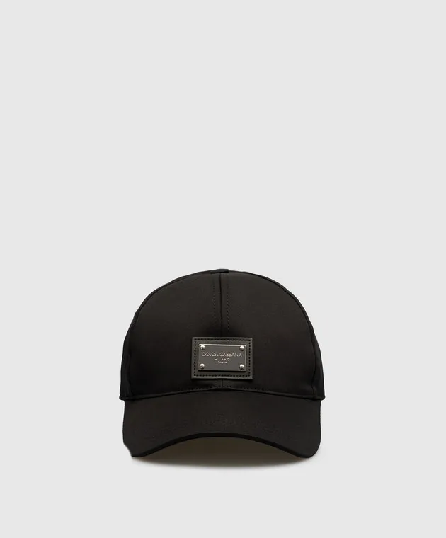 Dolce&Gabbana Cappellino nero con logo GH590AGF421