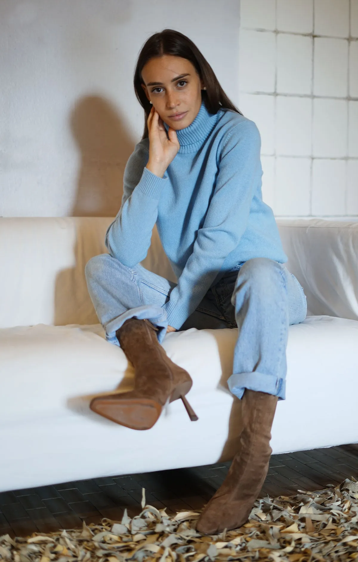 Elegante Maglia Dolcevita Donna - Maglione Donna Invernali - Autunno/Inverno - 100% Pura Lana Vergine | Brunella Gori