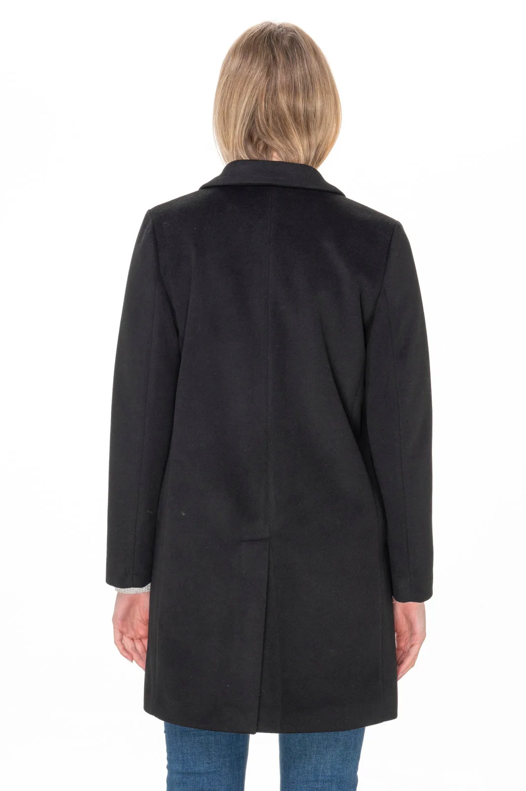  Elia Uomo Cappotto nero corto daniela Made in Italy  