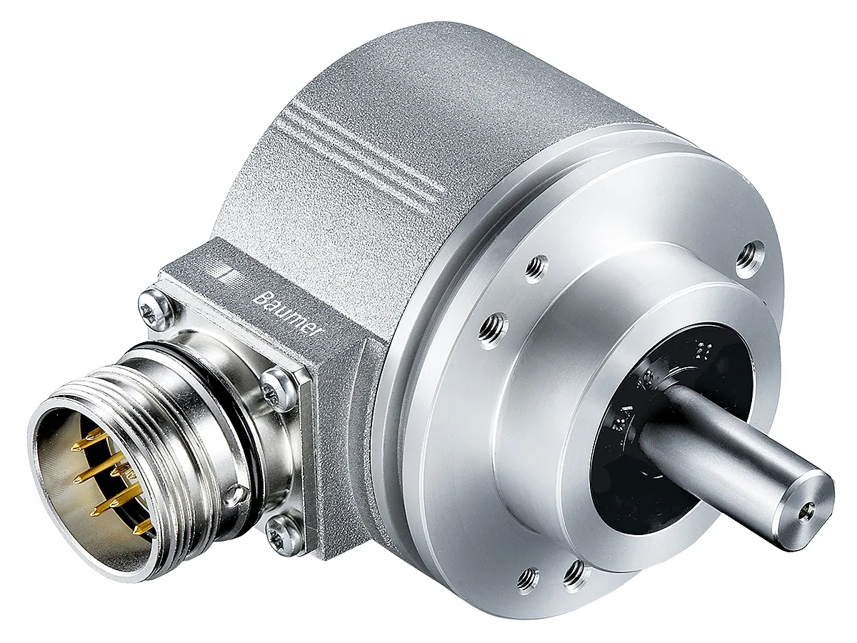 Encoder incrementale Baumer, 512 impulsi giro , dia. albero 10mm, uscita HTL/push-pull
