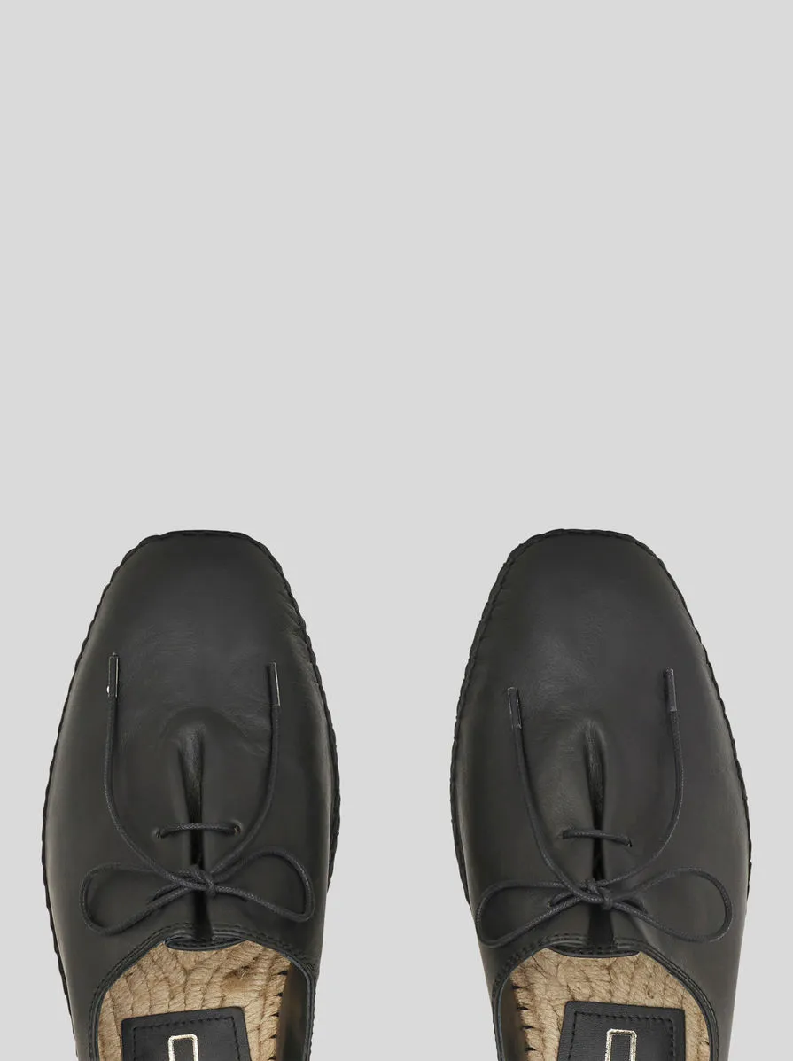 ESPADRILASS LACE UP IN PELLE