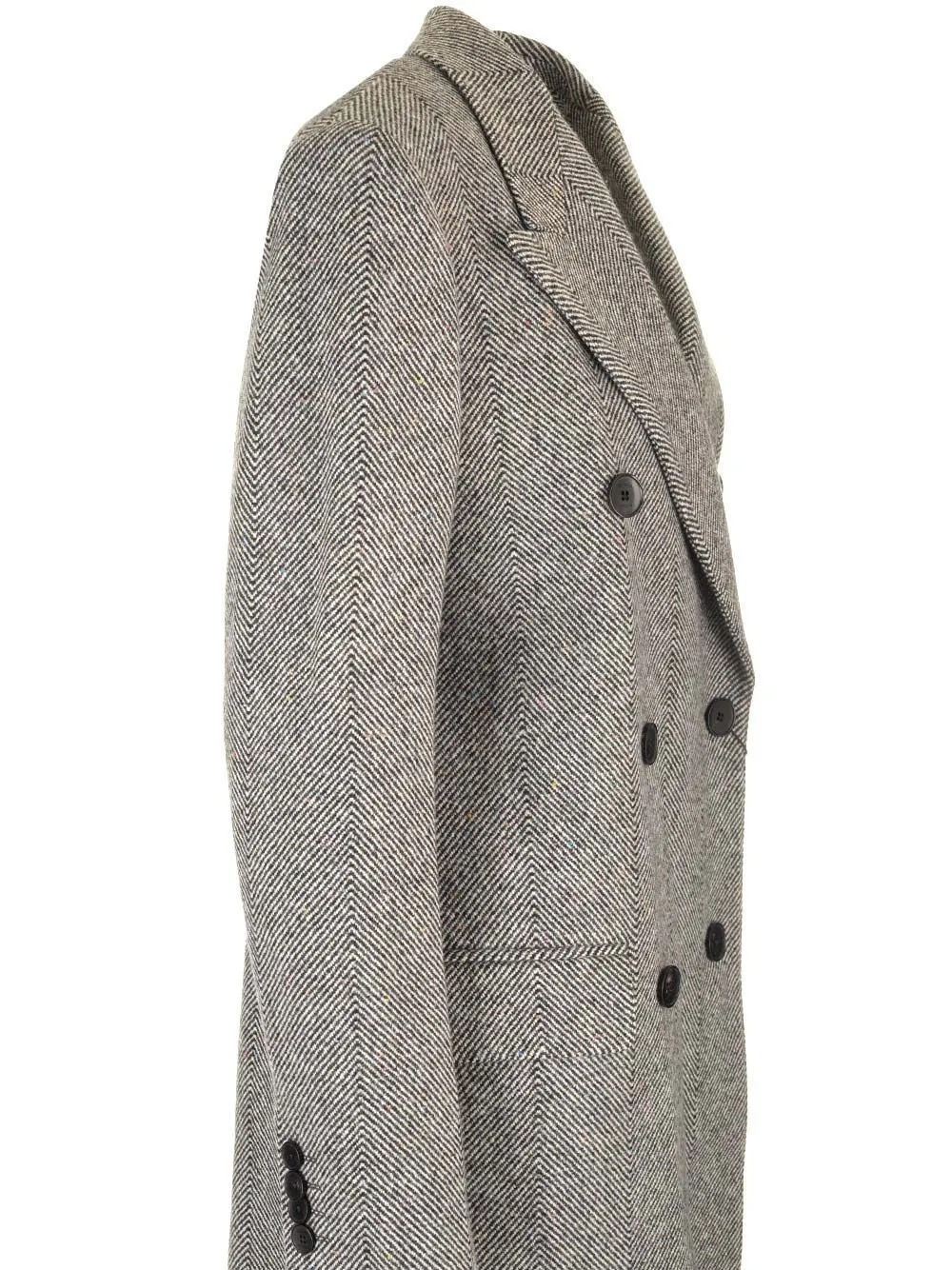   Etro  Cappotto lungo spina di pesce  