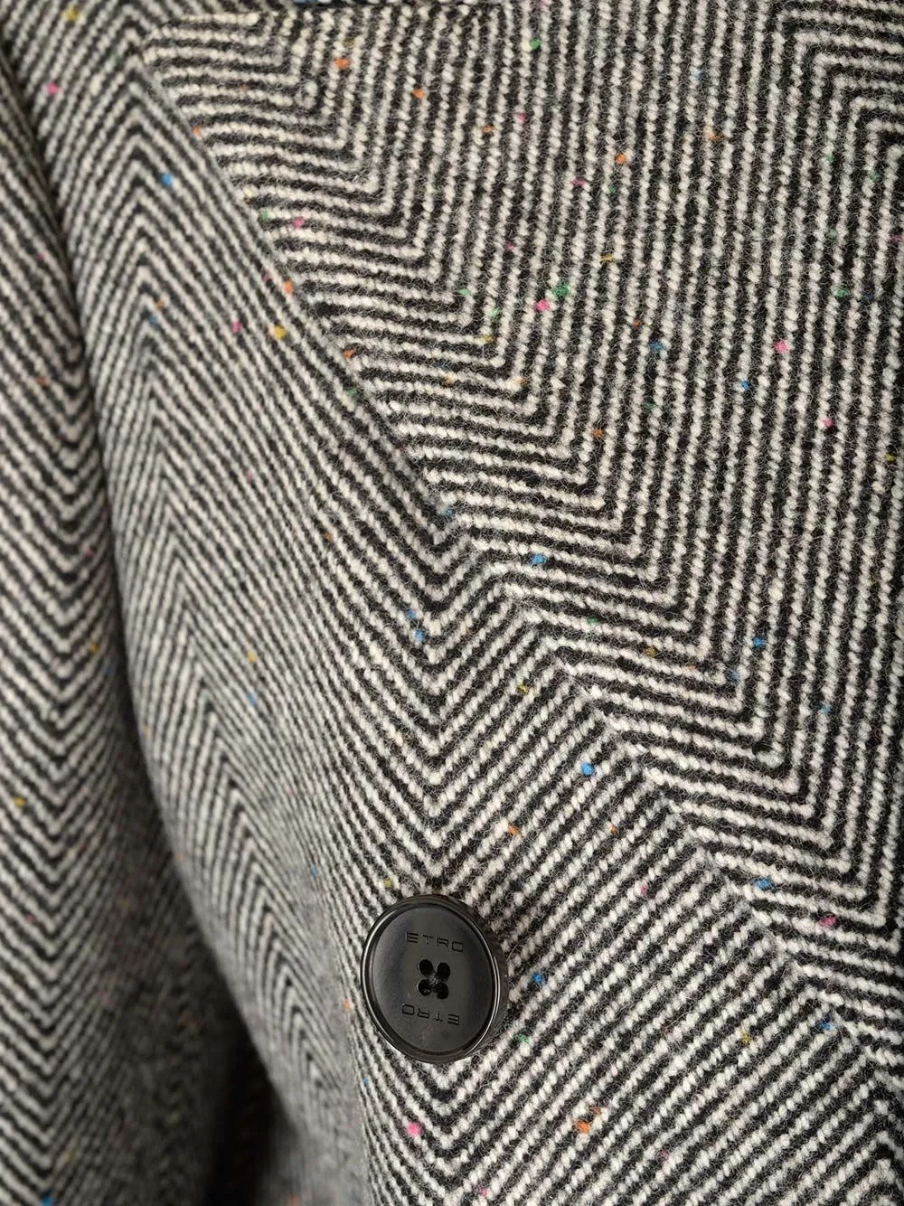   Etro  Cappotto lungo spina di pesce  