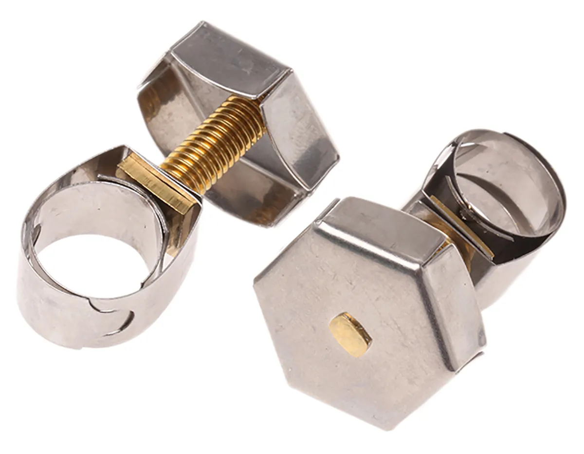 Fascetta stringitubo Jubilee (Unex) Unex, Ø 9.6 → 14mm in acciaio inox, bullone in ottone