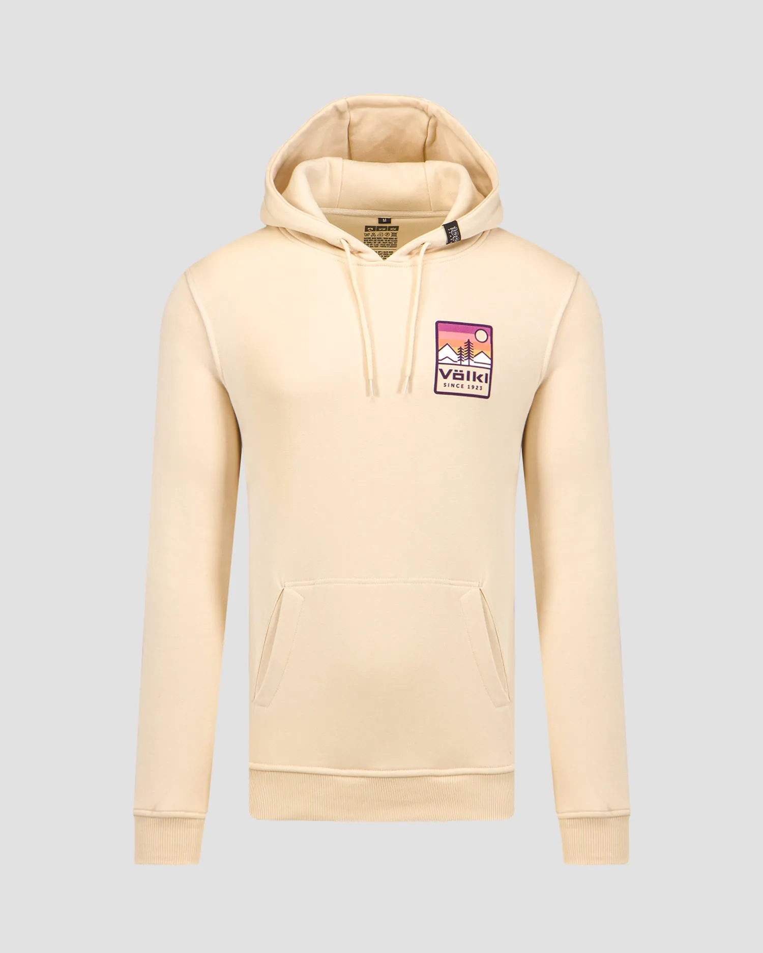Felpa beige da uomo Volkl 100 Years Rise And Shine Hoodie Sand 198215-nd