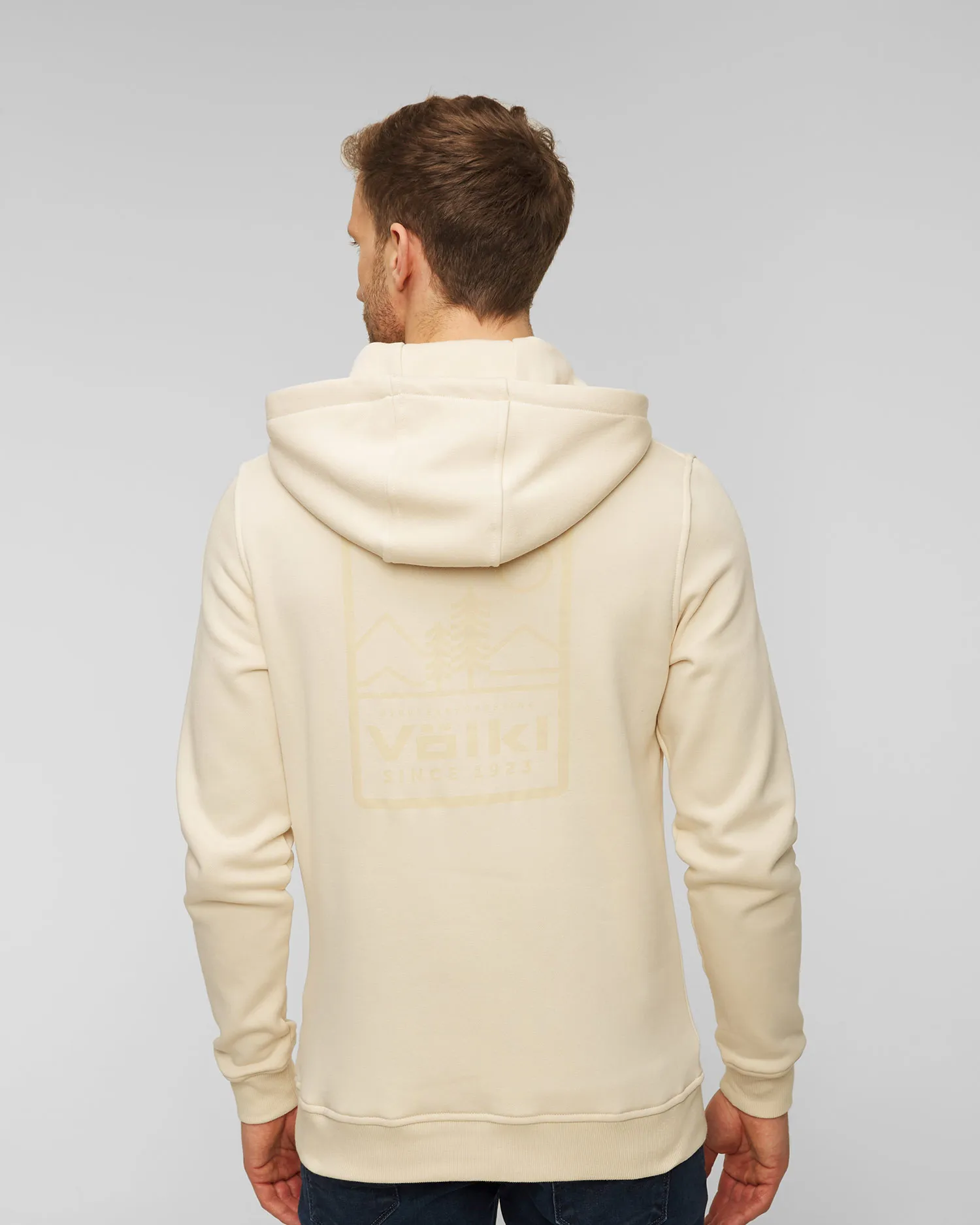 Felpa beige da uomo Volkl 100 Years Rise And Shine Hoodie Sand 198215-nd