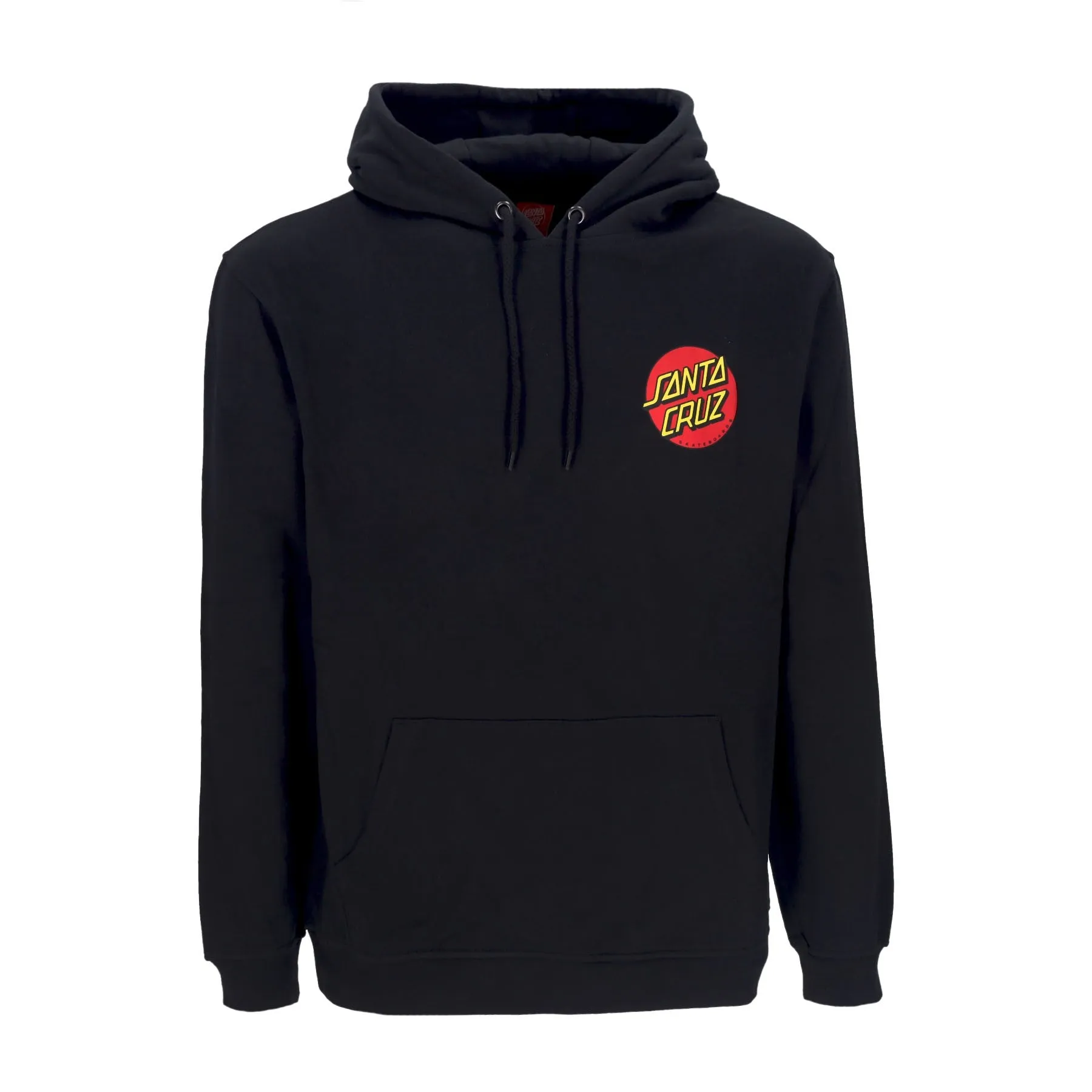 Felpa Cappuccio Uomo Classic Dot Chest Hood Black