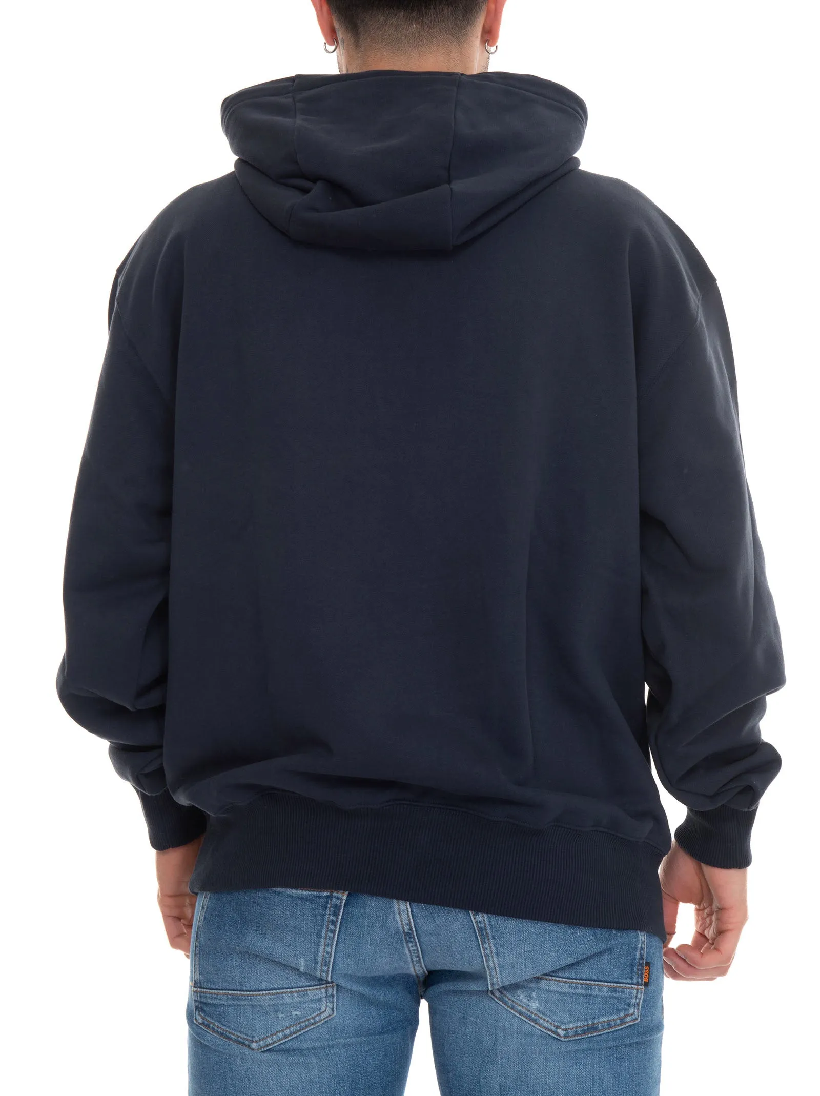 Felpa con cappuccio SULLIVAN08 Blu BOSS Uomo