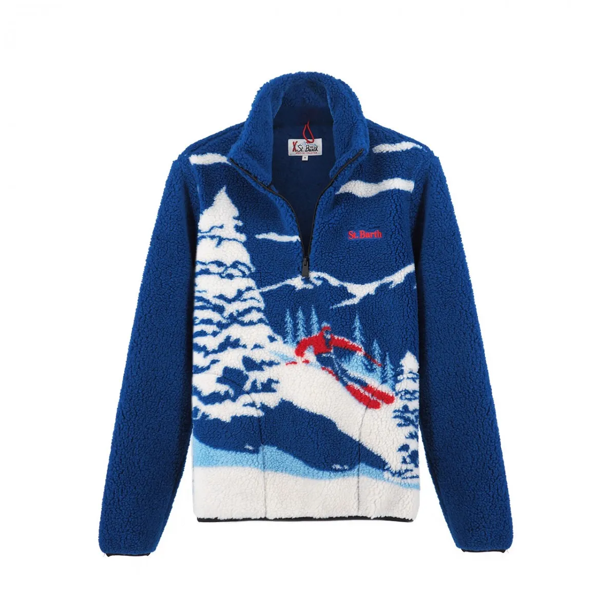 Felpa Con Zip Polar N Alpes Ski